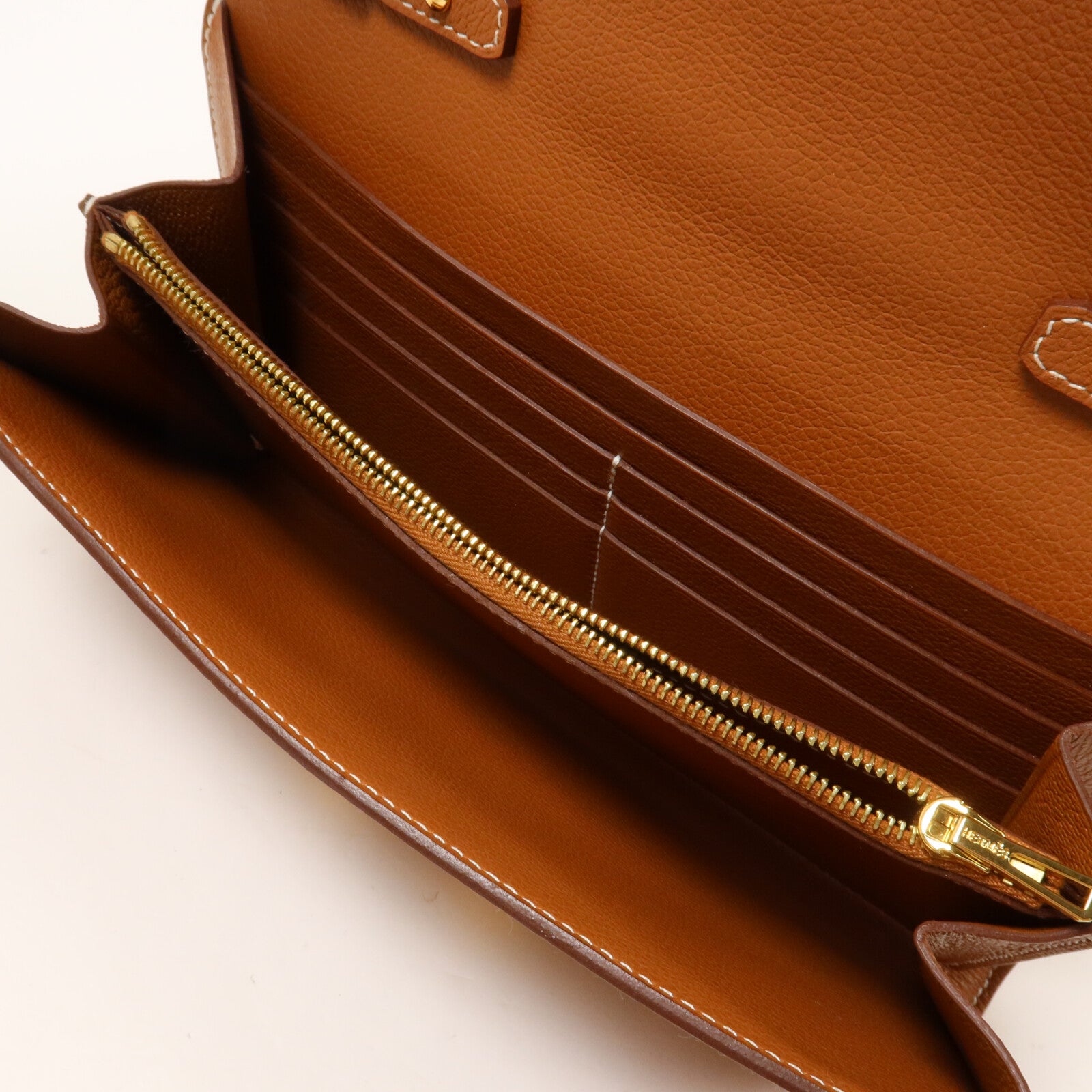 HERMES Evercolor皮革Constance To Go肩背袋Gold