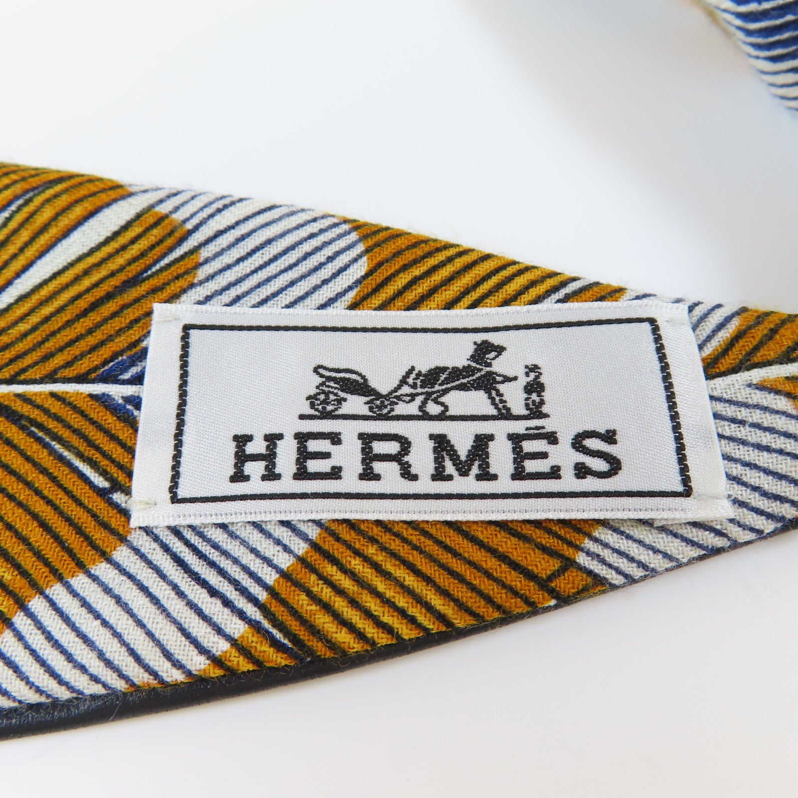 HERMES 【激減優惠】羊絨/絲質Waist Belt腰帶橙色/藍色/白色
