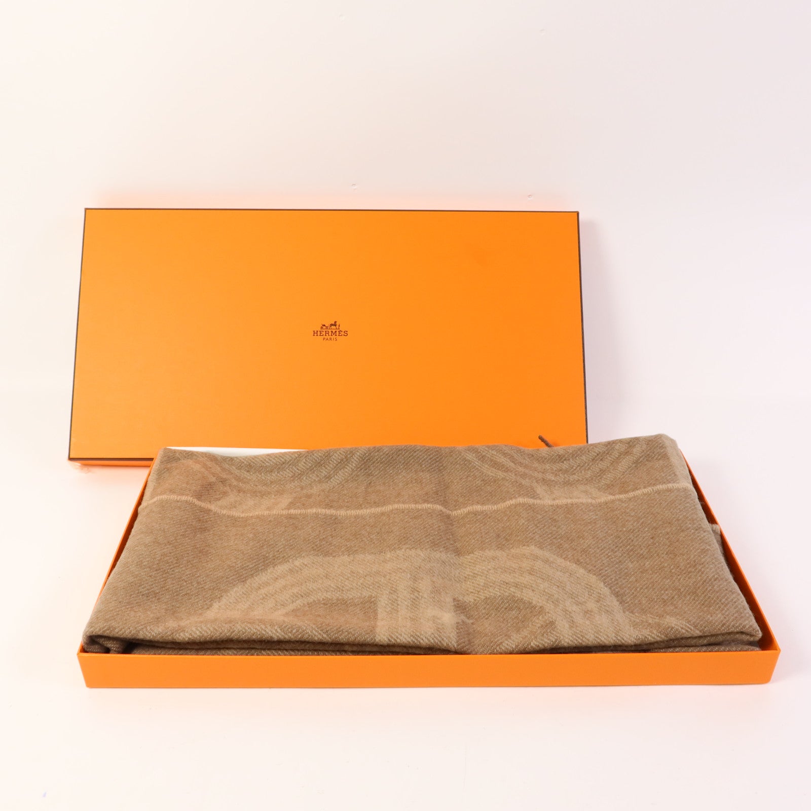 HERMES 羊絨Muffler圍巾