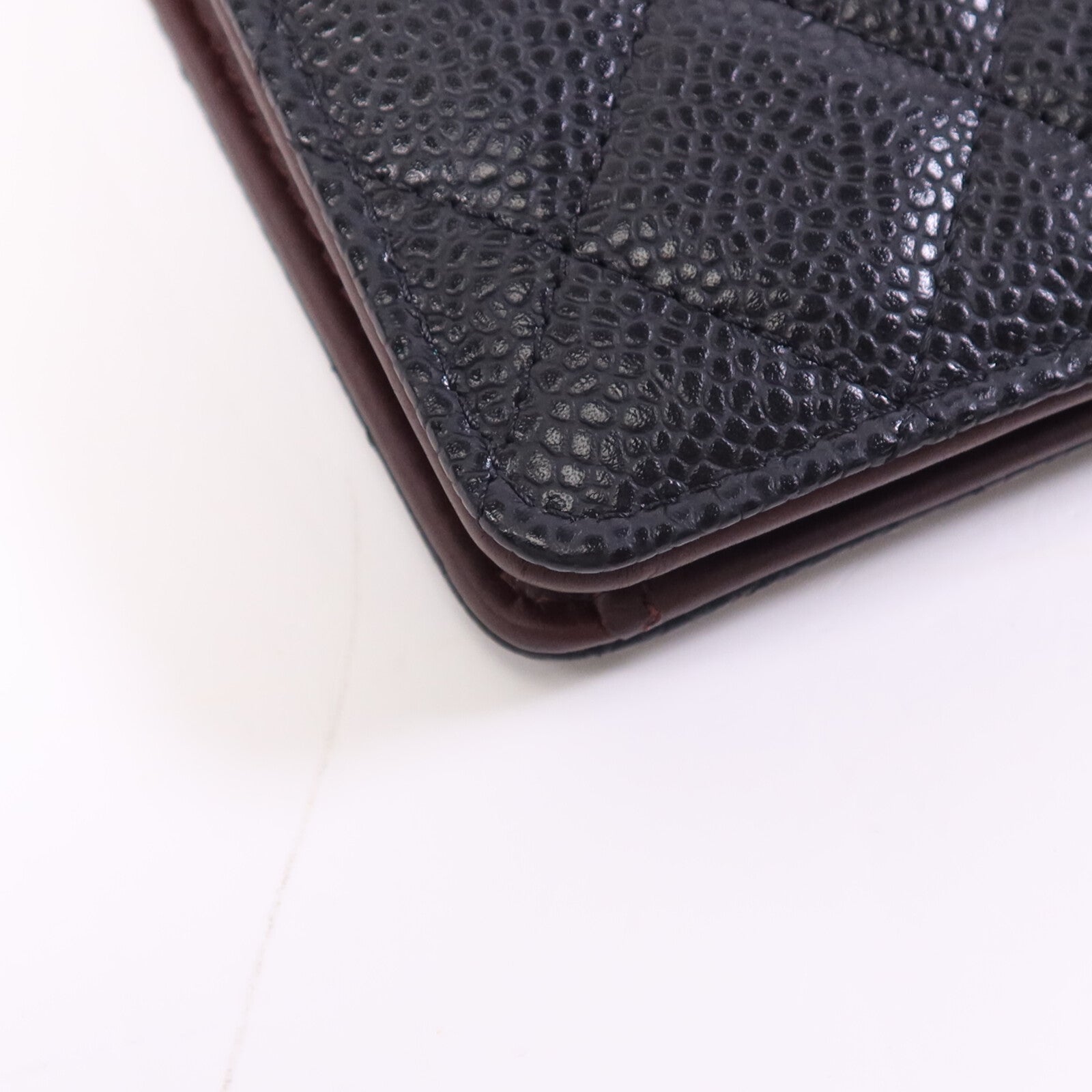 CHANEL 牛皮皮革Wallet金扣長錢包