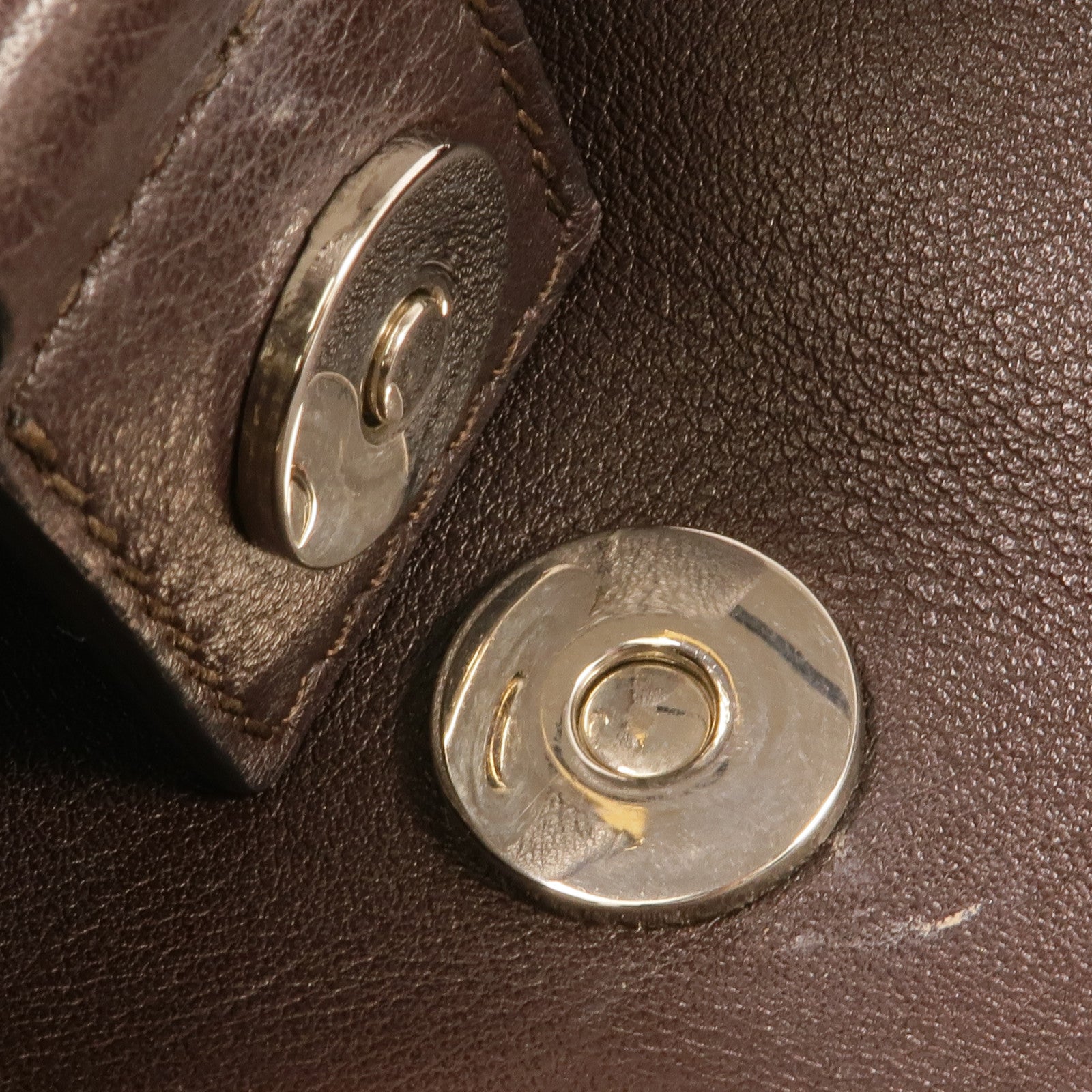 Chloe 牛皮皮革/麂皮皮革Faye Backpack金扣背包肩背兩用袋