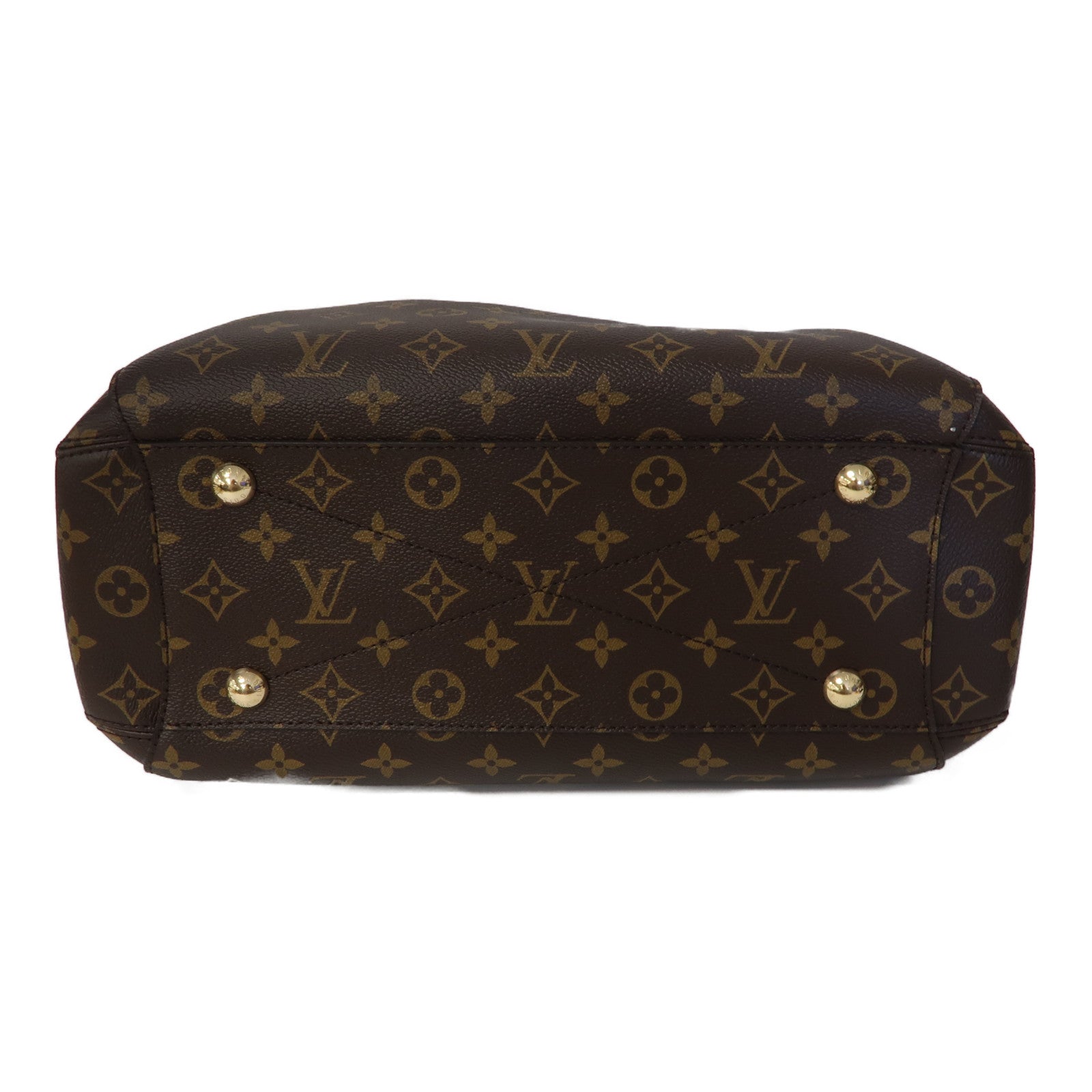 LOUIS VUITTON Monogram Montaigne金扣手挽肩背兩用袋啡色