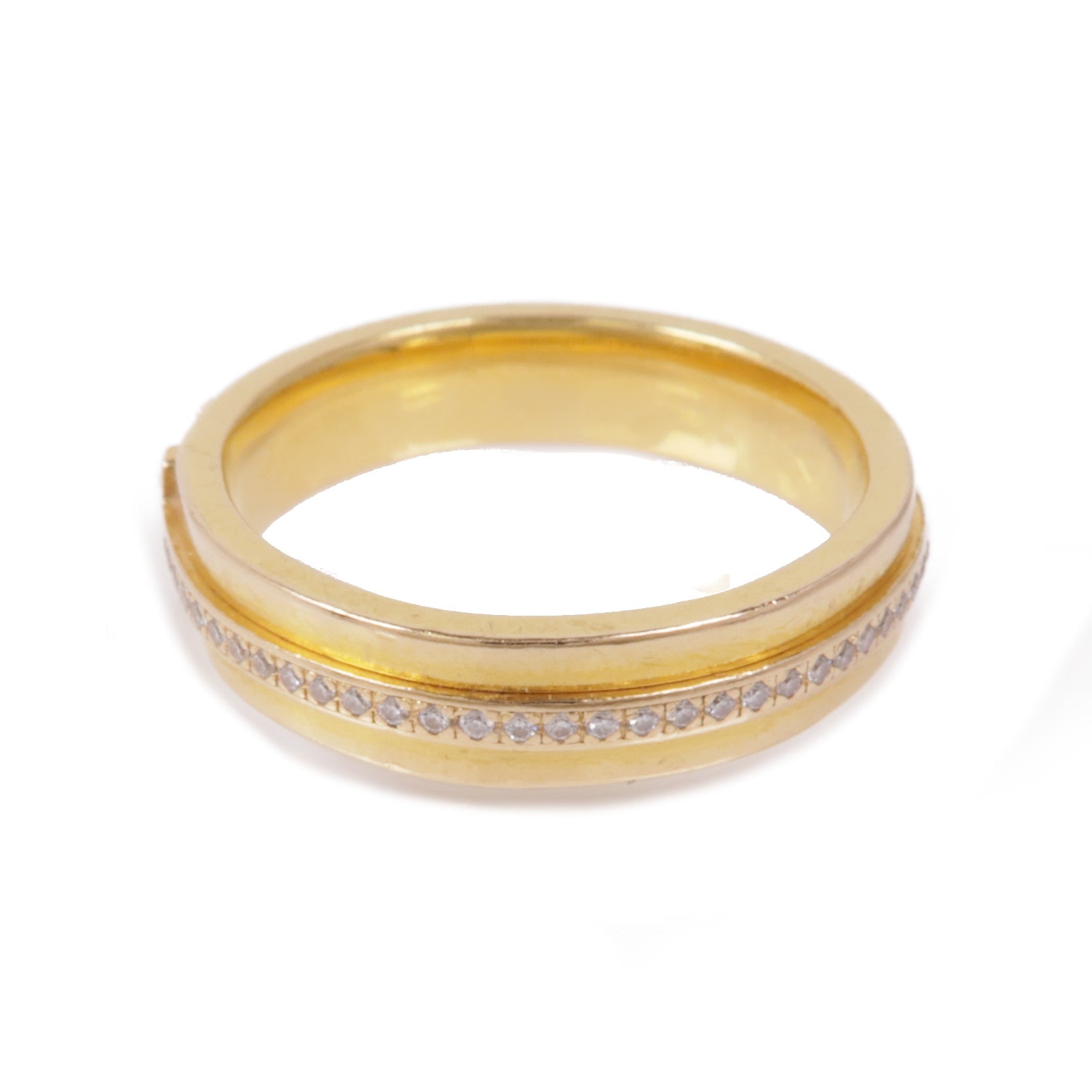 TIFFANY¡®CO T Narrow Dia Ring 60151366 18K Yellow Gold US#6
