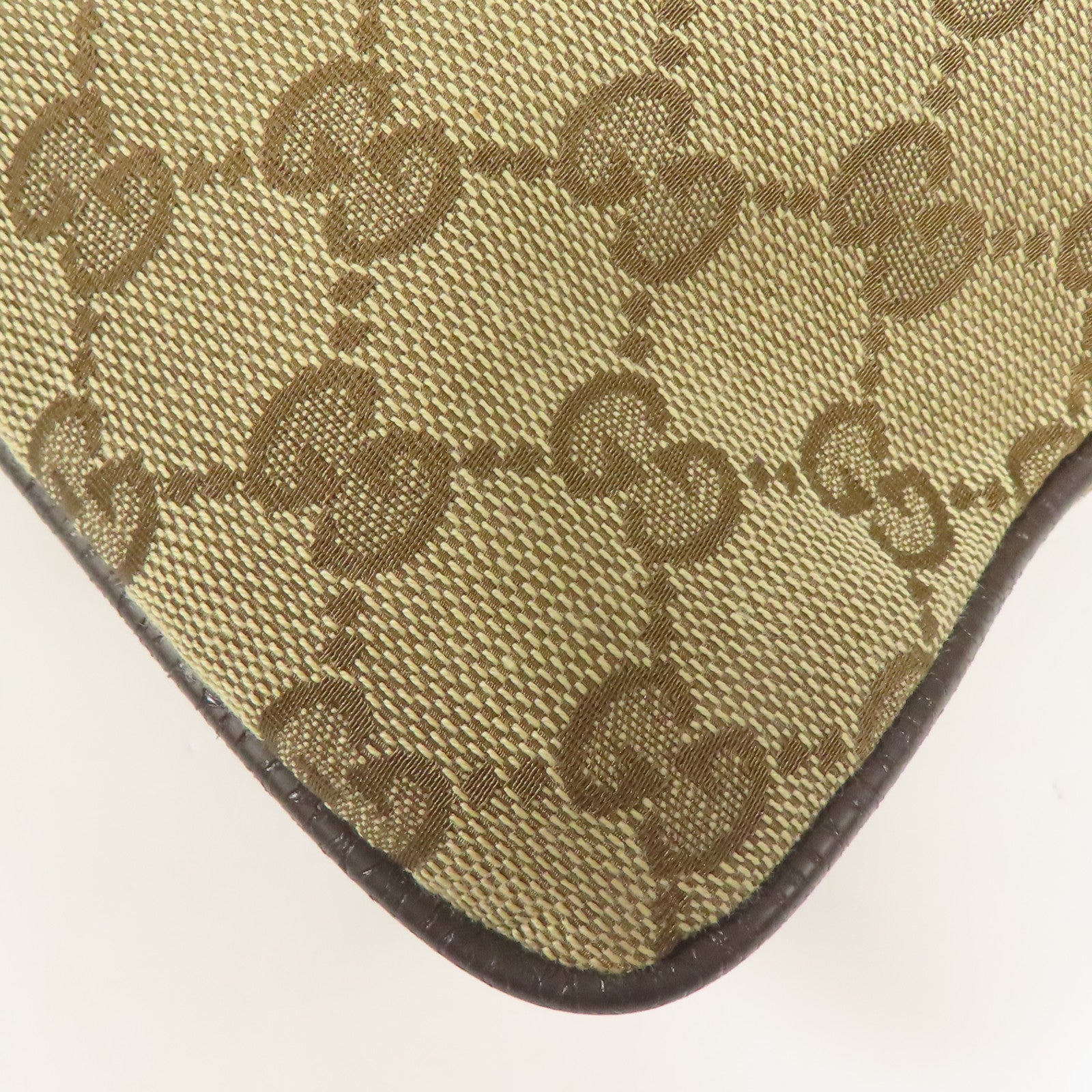 GUCCI 帆布Shoulder Bag銀扣肩背袋