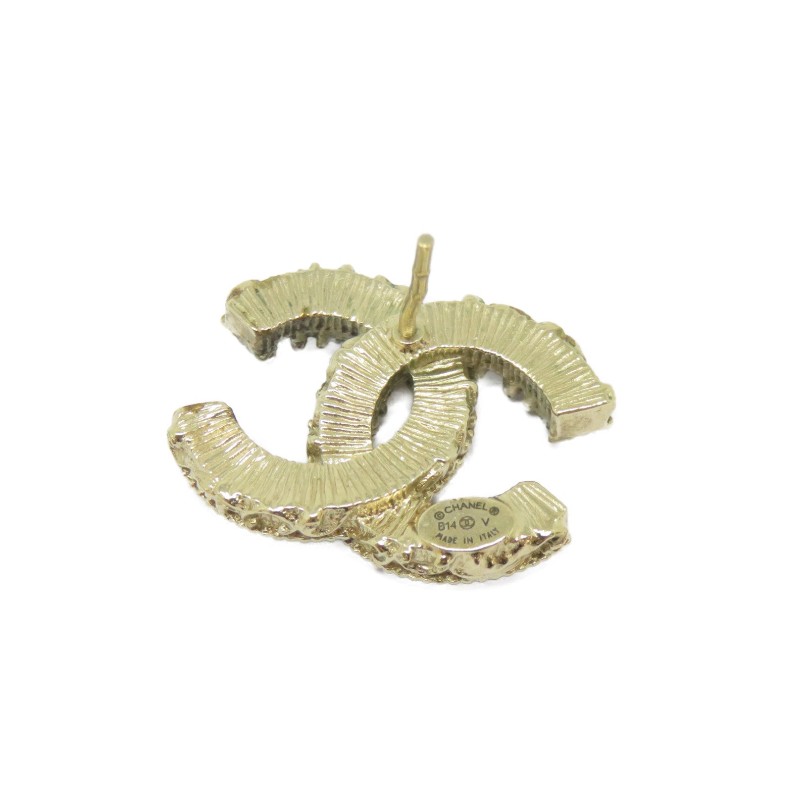 CHANEL 金屬Earrings耳環金色/黑色