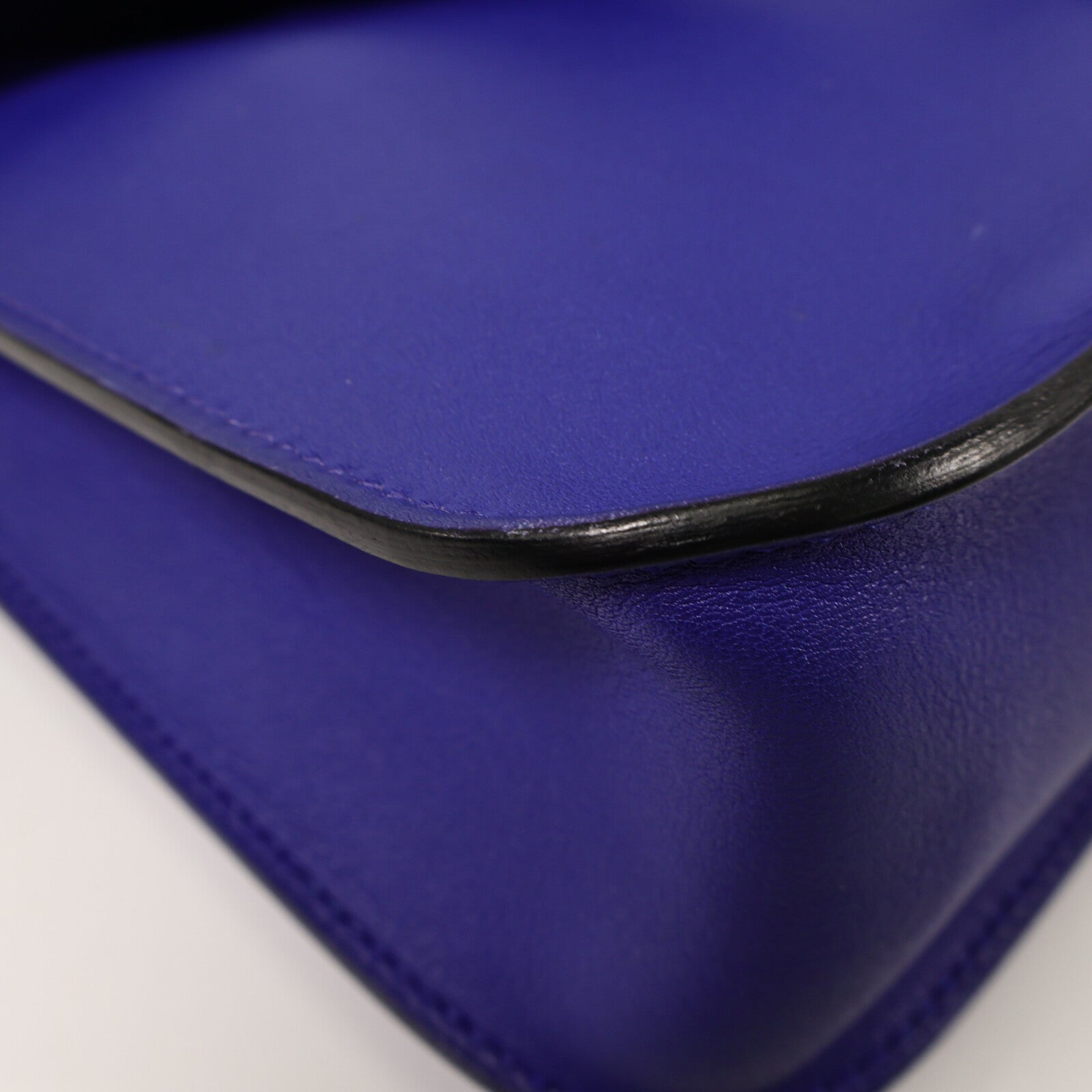 HERMES Swift皮革Mini Halzan手挽肩背兩用袋Bleu Electrique
