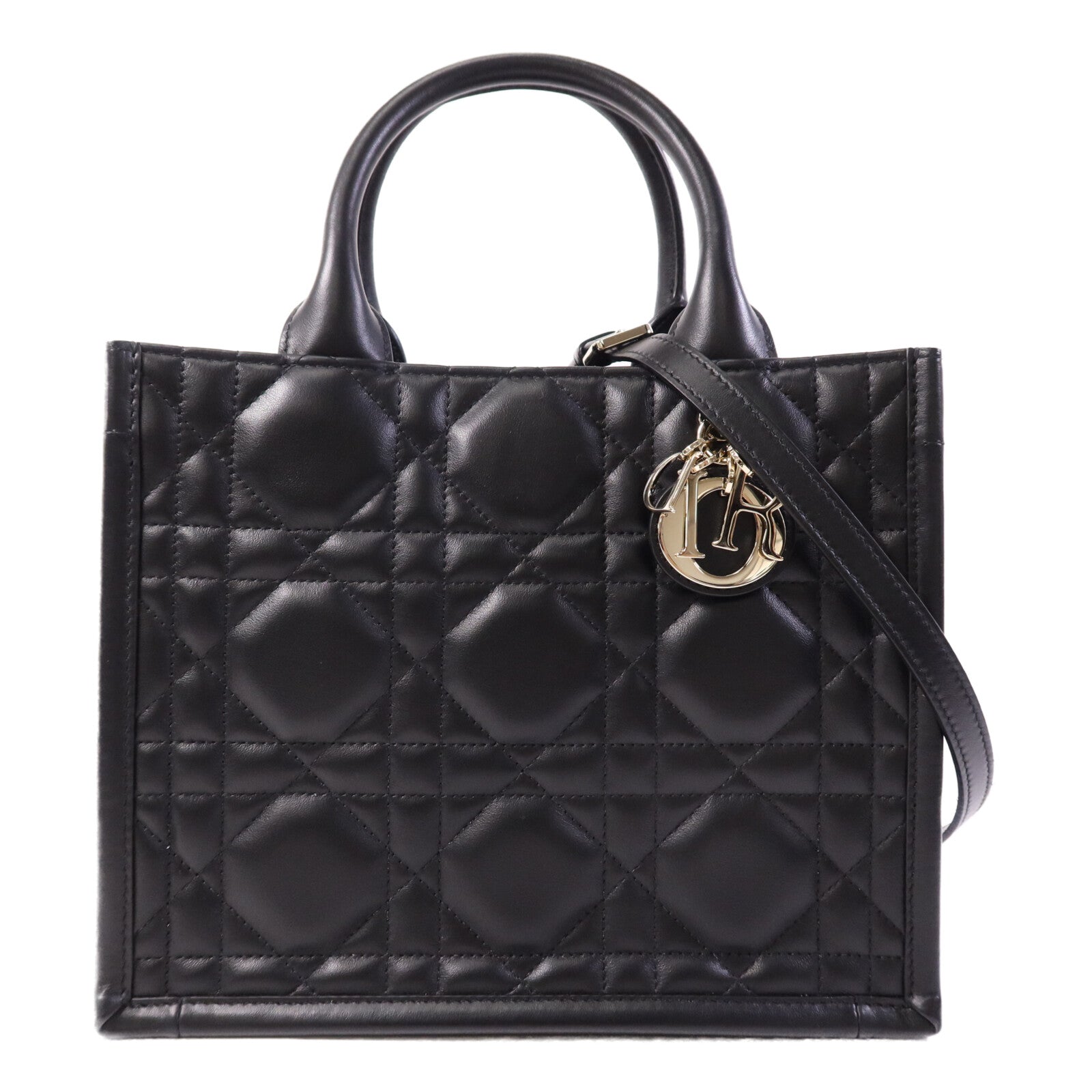 Dior 牛皮皮革Book Tote Small金扣手挽肩背兩用袋
