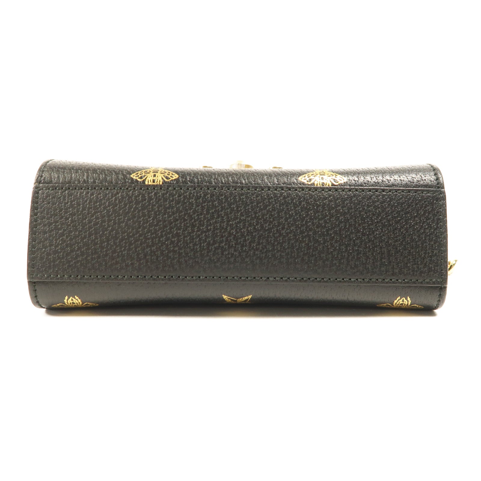 GUCCI 皮革Shoulder Bag金扣鏈帶肩背袋