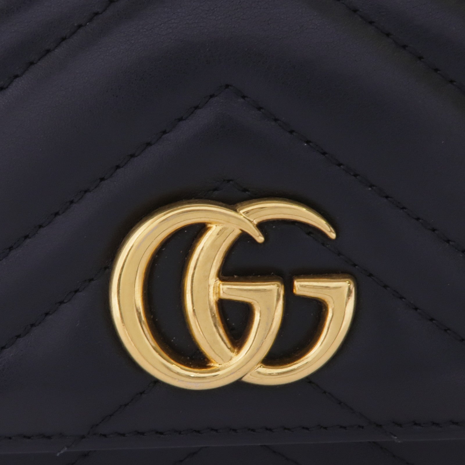 GUCCI 牛皮皮革Marmont Long Wallet金扣長錢包