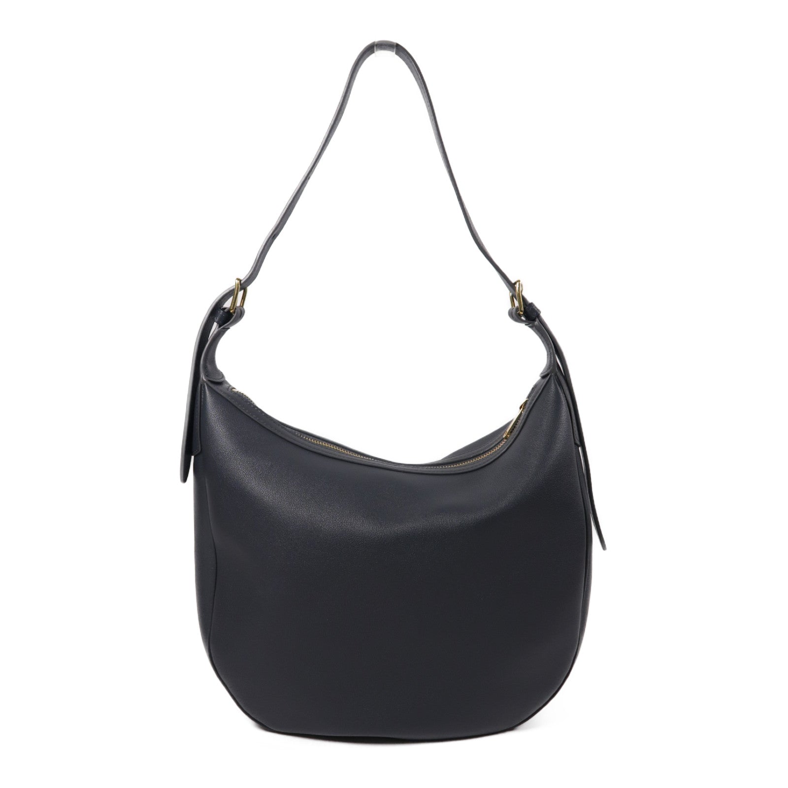 CELINE 牛皮皮革Heloise Bag金扣手挽袋灰色