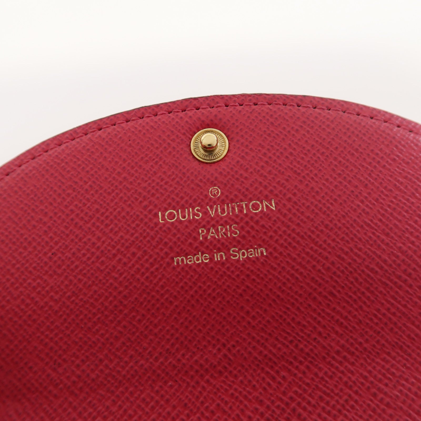 LOUIS VUITTON 【激減優惠】Monogram Rosalie金扣卡片套啡色/粉紅色