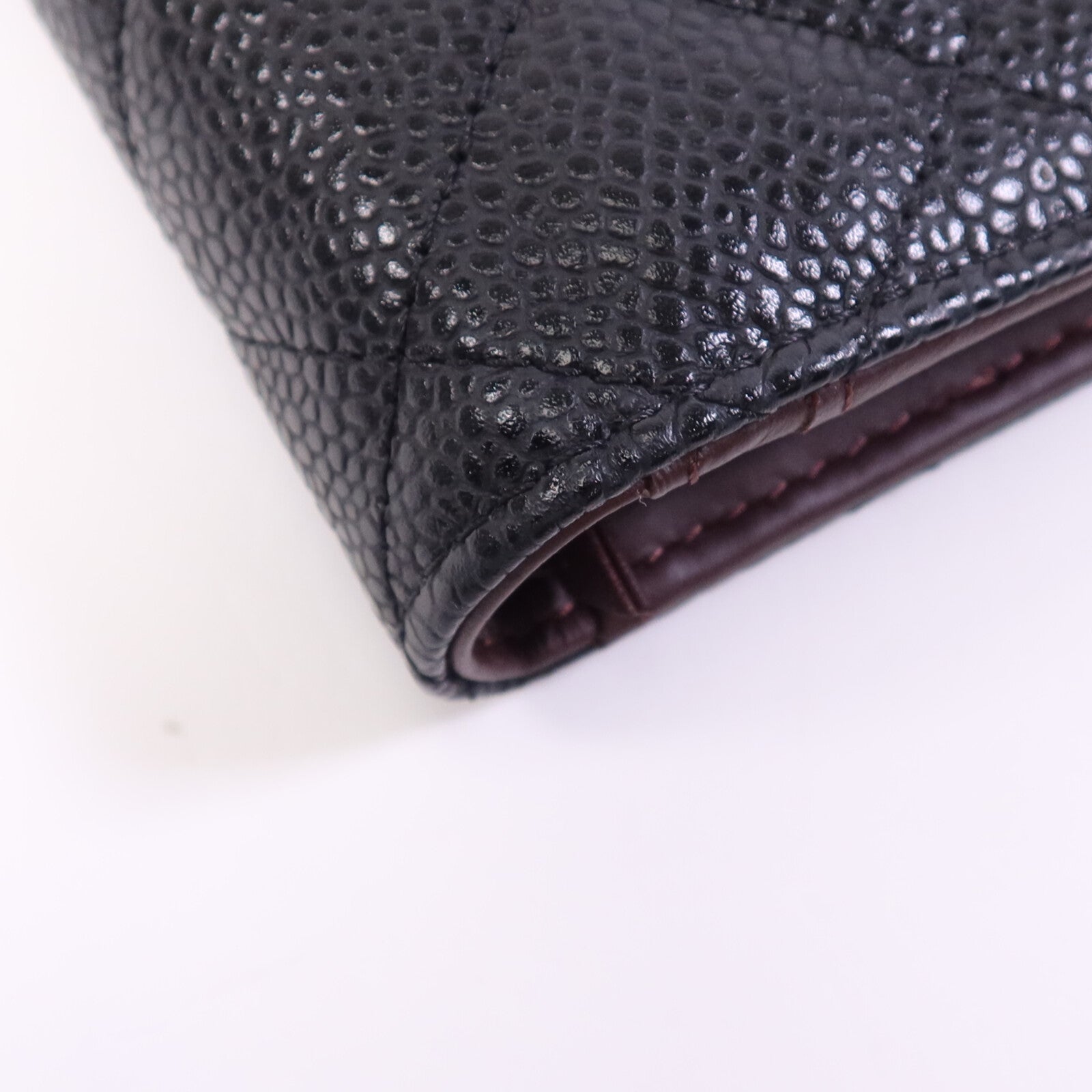 CHANEL 牛皮皮革Wallet金扣長錢包