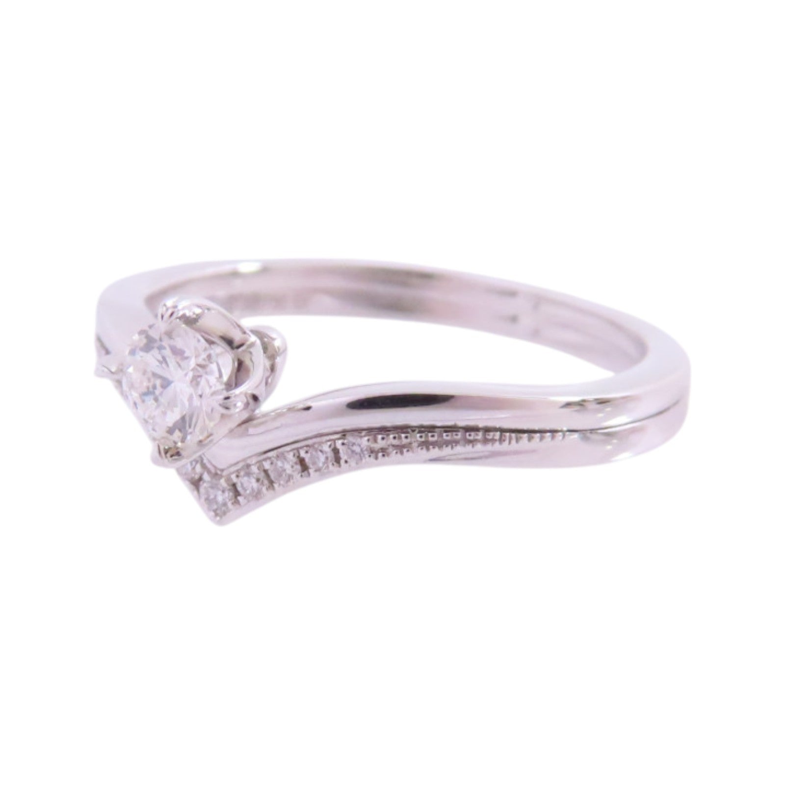 JEWELRY 18K白金/鑽石Diamond Ring戒指US#5.75