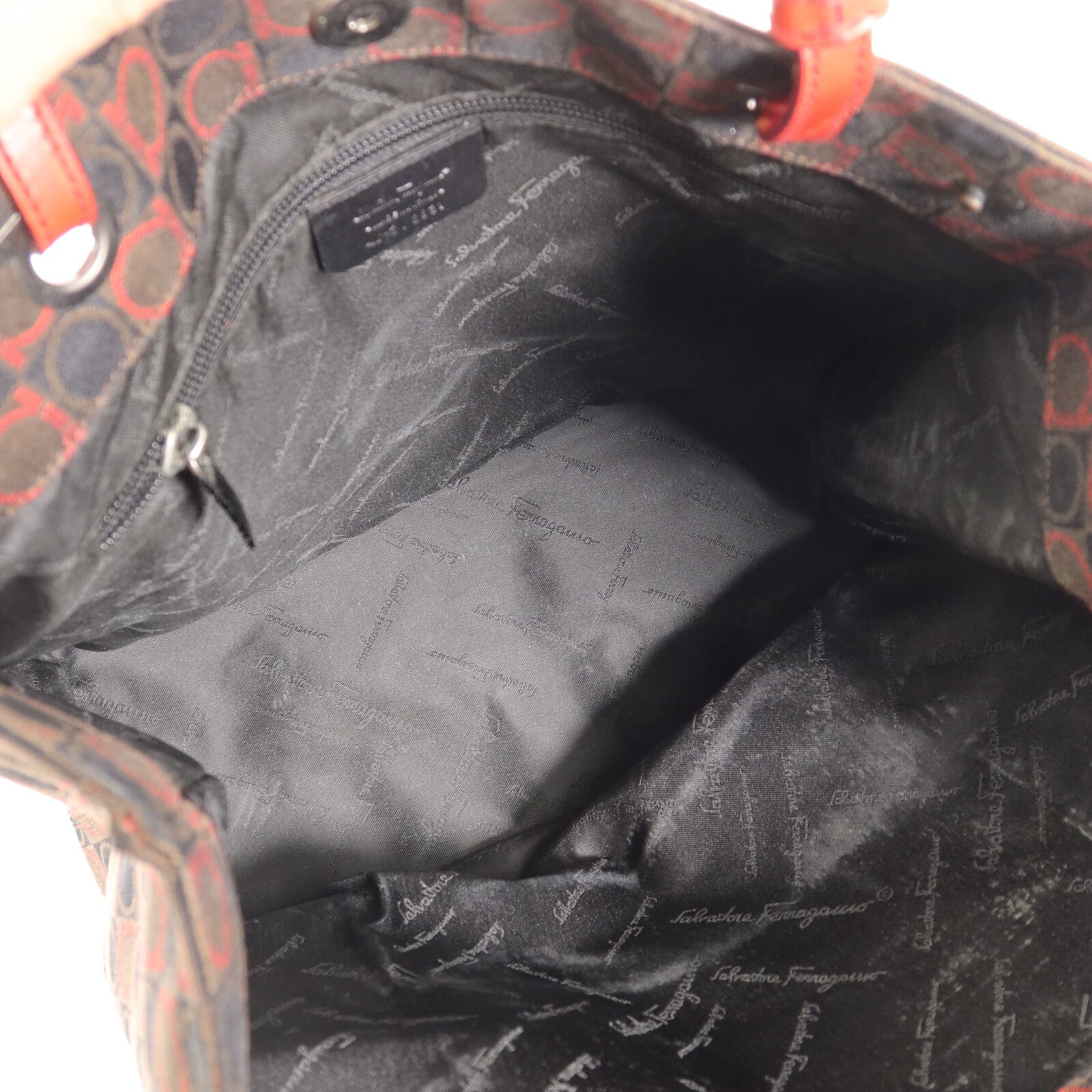 Salvatore Ferragamo 帆布Gancini Tote Bag手挽袋