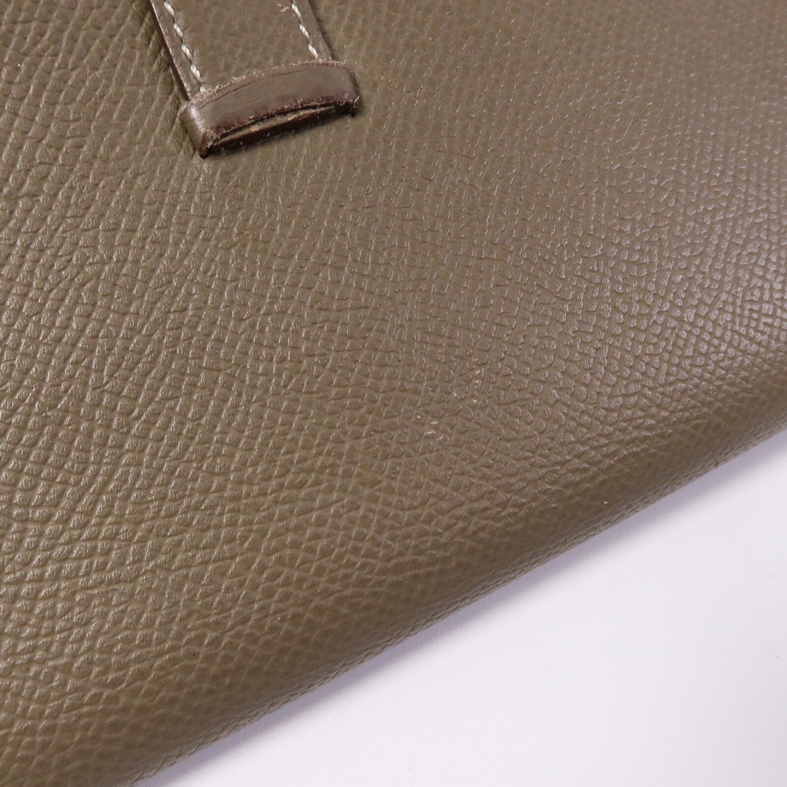 HERMES Epsom皮革Bearn Long Wallet長錢包Etoupe