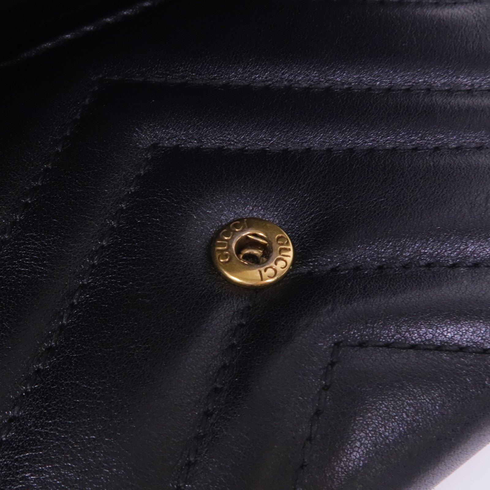 GUCCI 牛皮皮革Marmont Long Wallet金扣長錢包