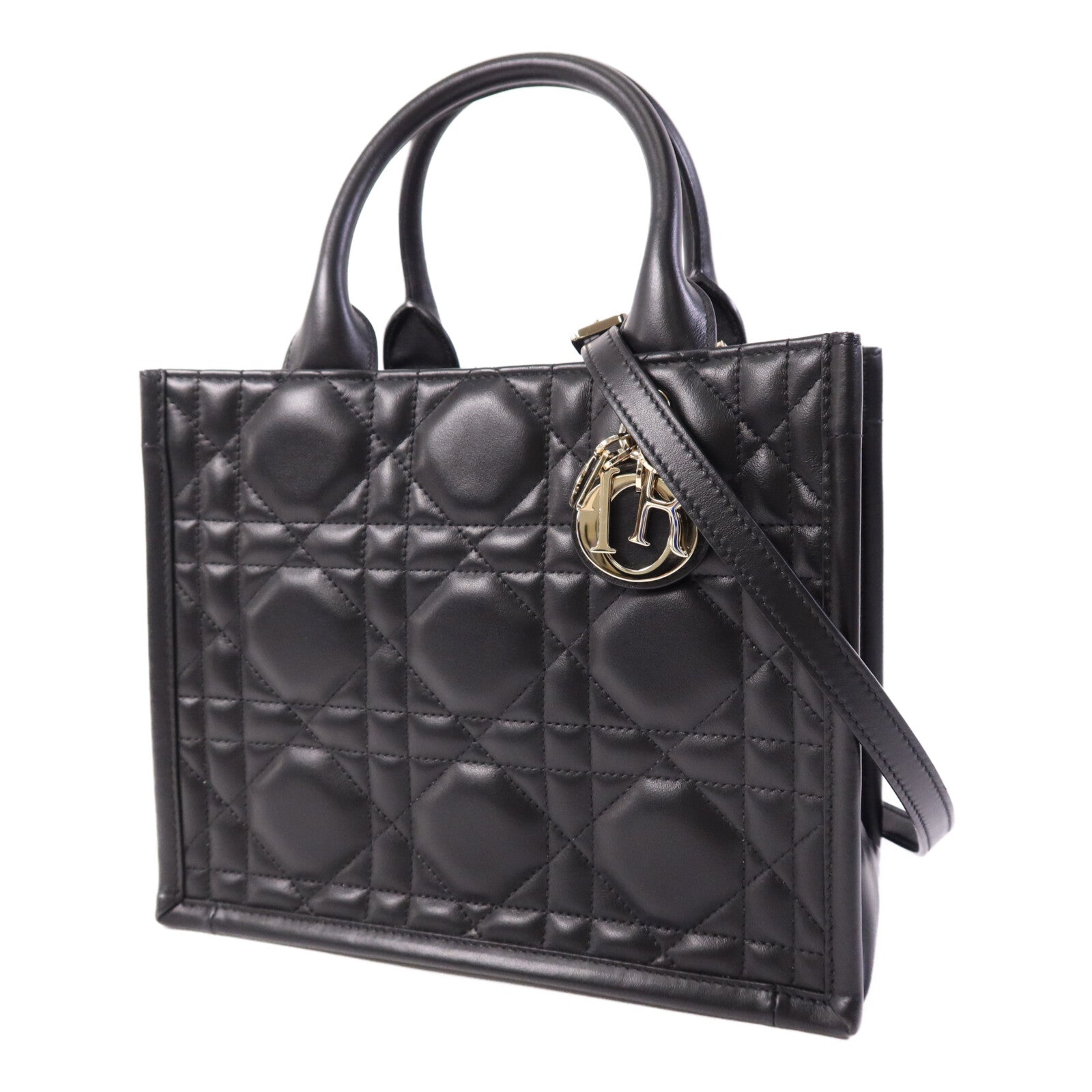 Dior 牛皮皮革Book Tote Small金扣手挽肩背兩用袋
