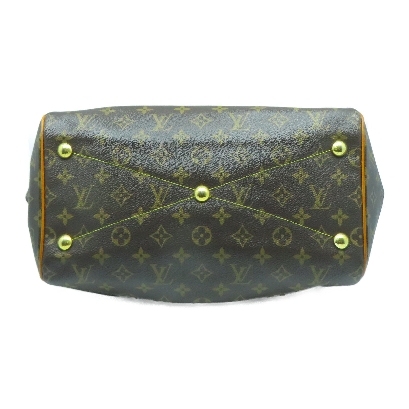 LOUIS VUITTON 【清倉大減價】Monogram Tivoli GM金扣肩背袋啡色