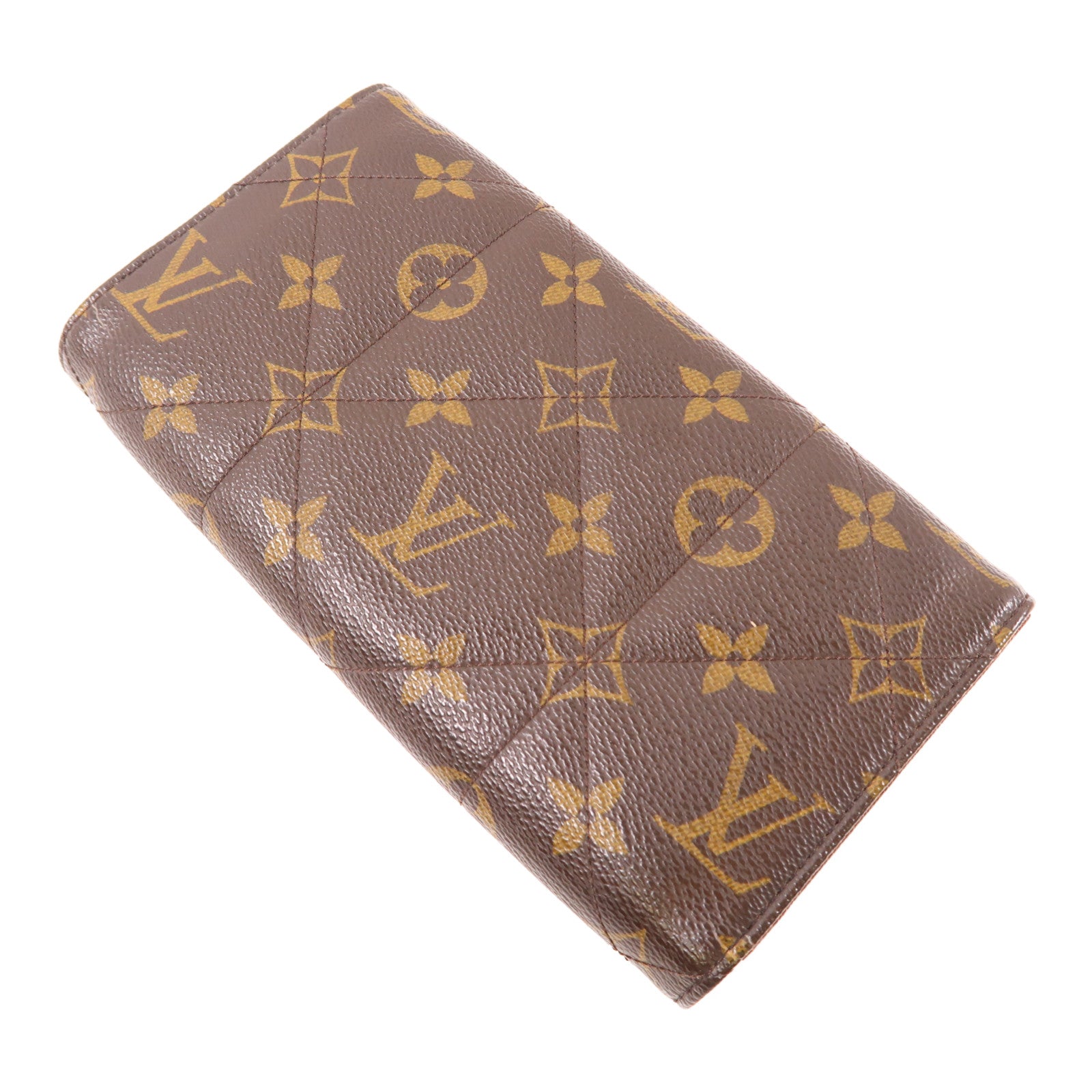 LOUIS VUITTON Monogram Etoile Portefeuille Sarah金扣長錢包棕色