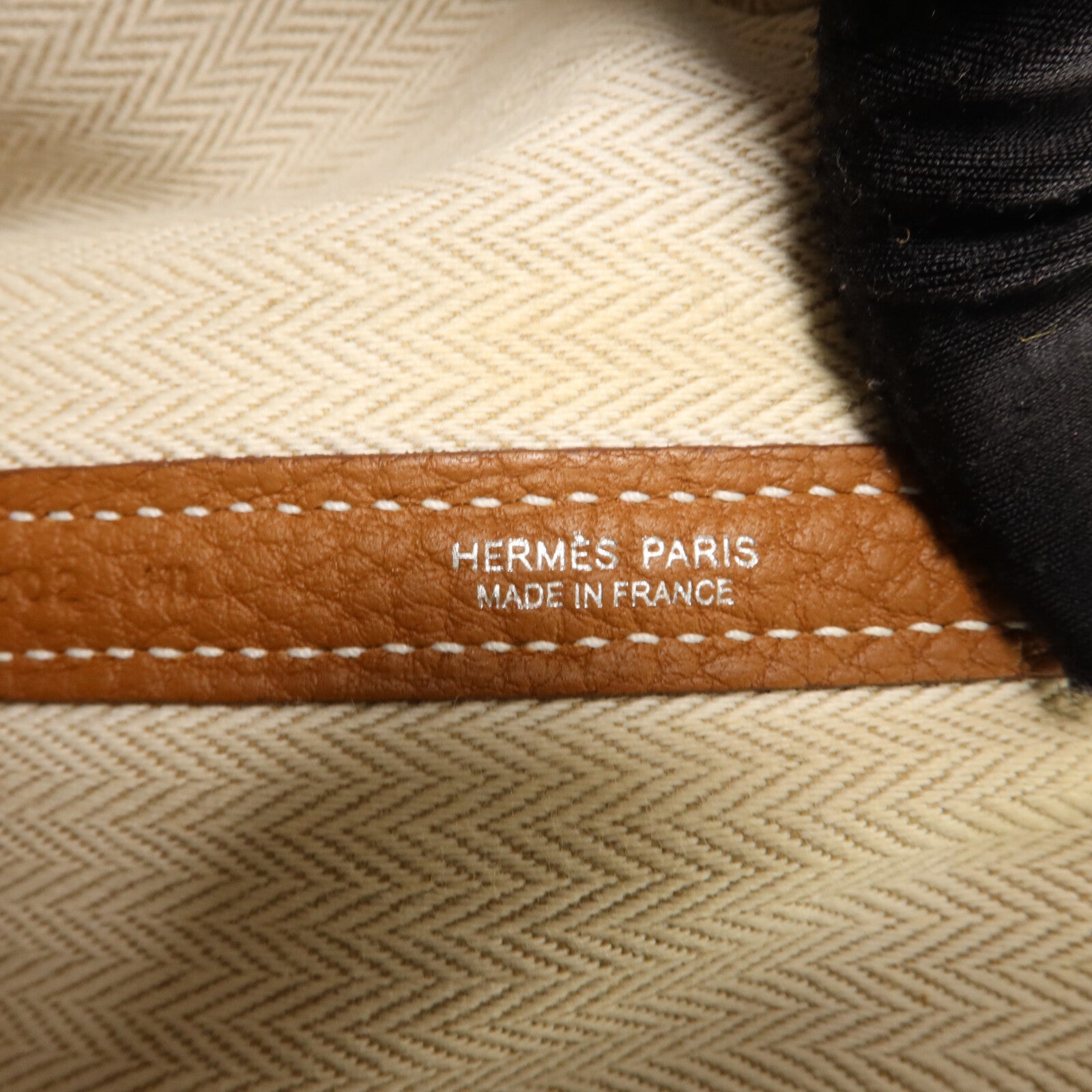HERMES Negonda皮革Garden Party PM手挽袋Gold