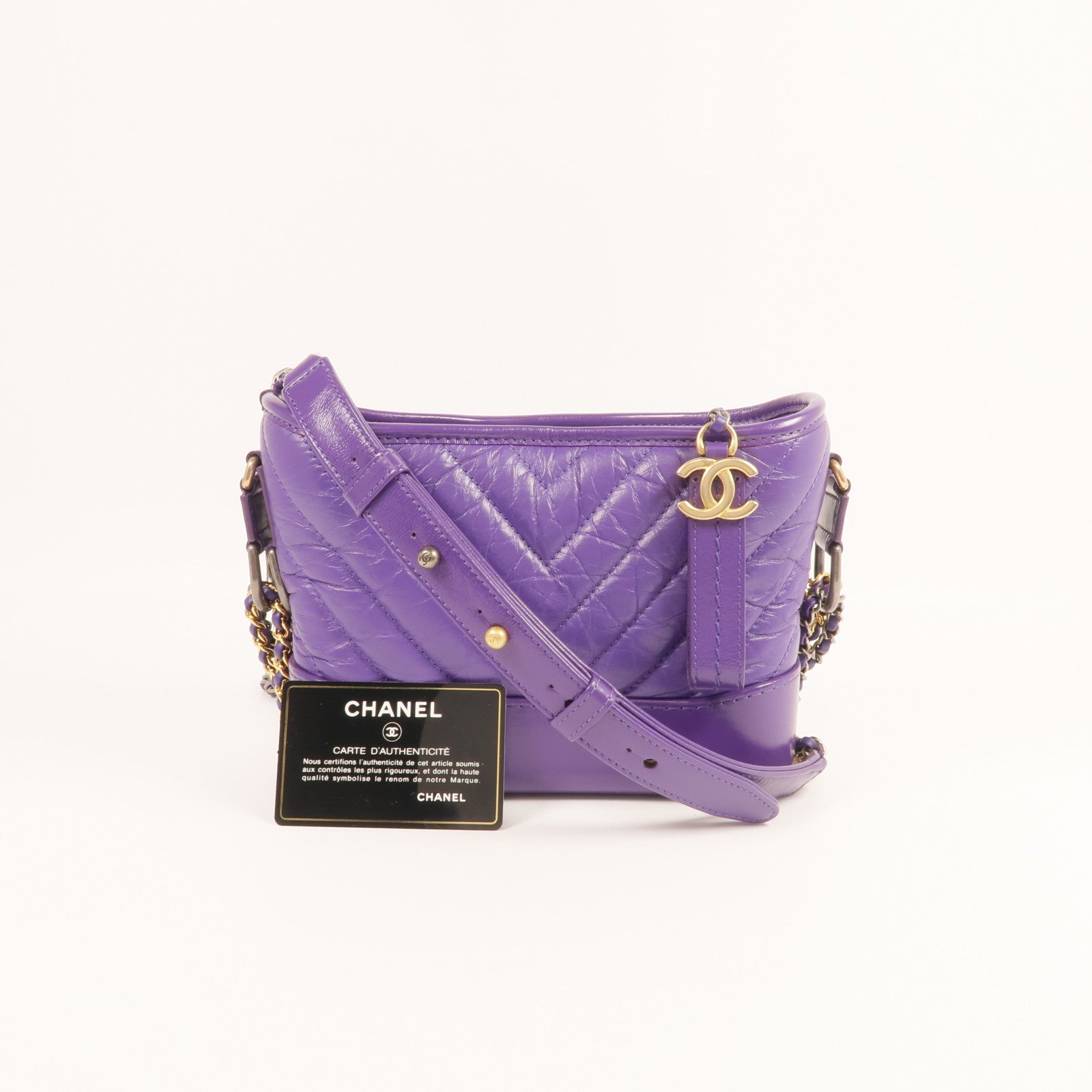 CHANEL 【激減優惠】牛皮皮革Gabrielle Mini鏈帶肩背袋