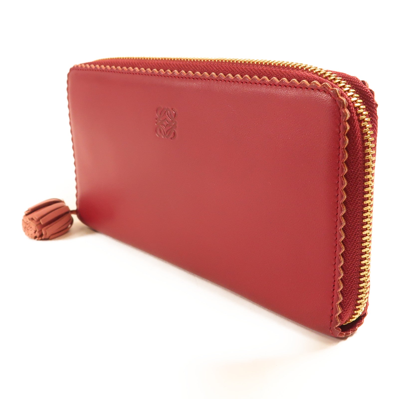 LOEWE 【激減優惠】羊皮皮革Long Wallet金扣長錢包