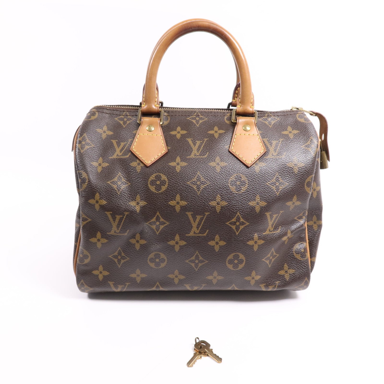 LOUIS VUITTON Monogram Speedy 25金扣手挽袋