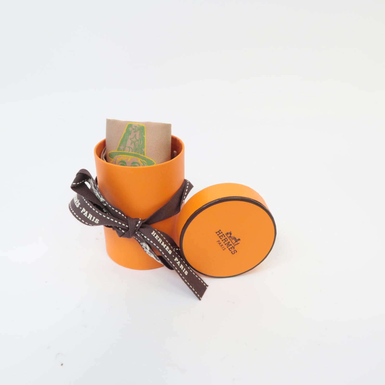 HERMES 【激減優惠】絲質Twilly絲巾金色/彩色
