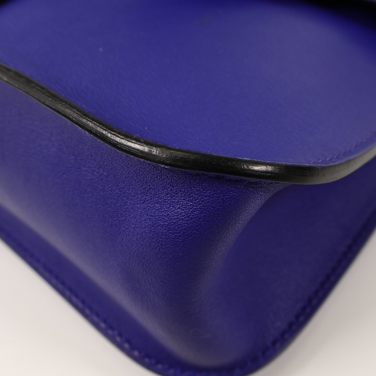 HERMES Swift皮革Mini Halzan手挽肩背兩用袋Bleu Electrique