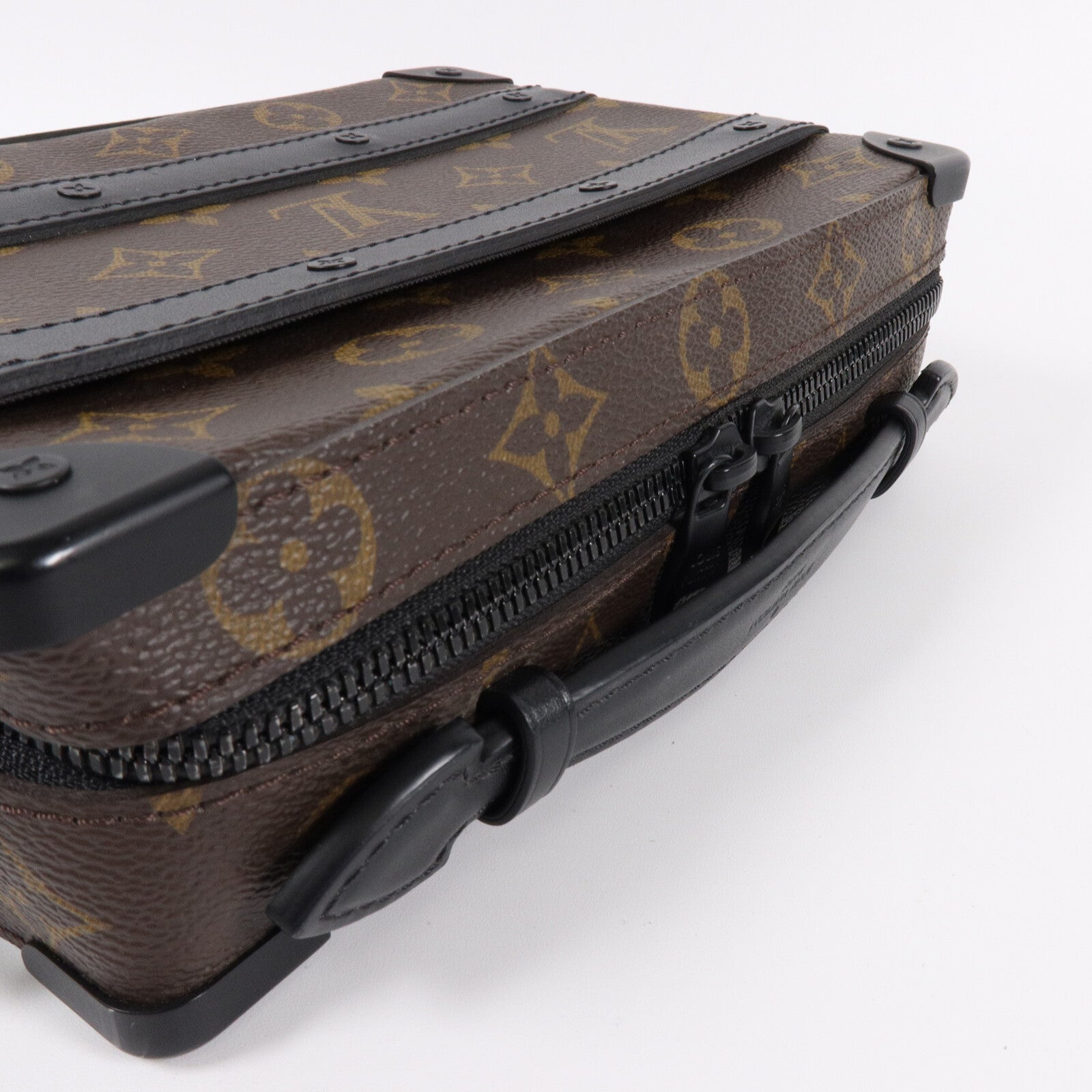 LOUIS VUITTON Monogram Macassar Handle Soft Truck手挽肩背兩用袋