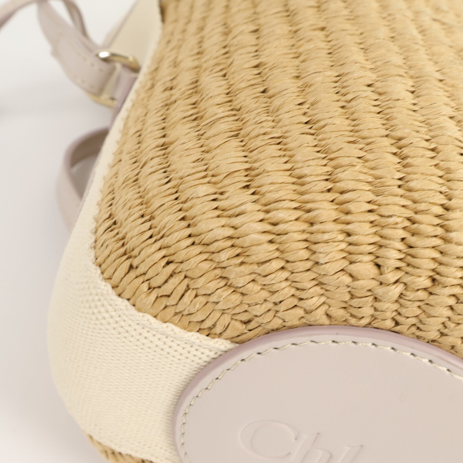 Chloe 藤料Small Woody Basket手挽肩背兩用袋