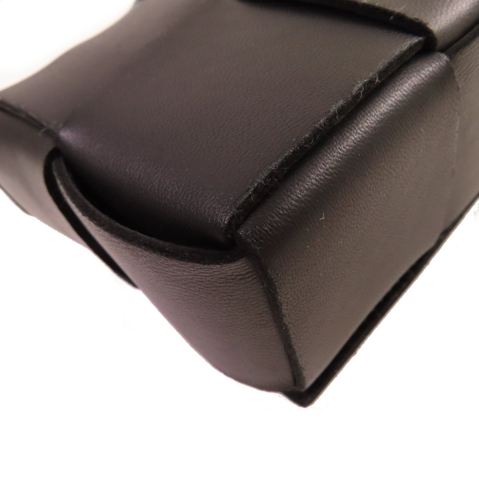 BOTTEGA VENETA 皮革Candy Cassette Shoulder Bag肩背袋黑色