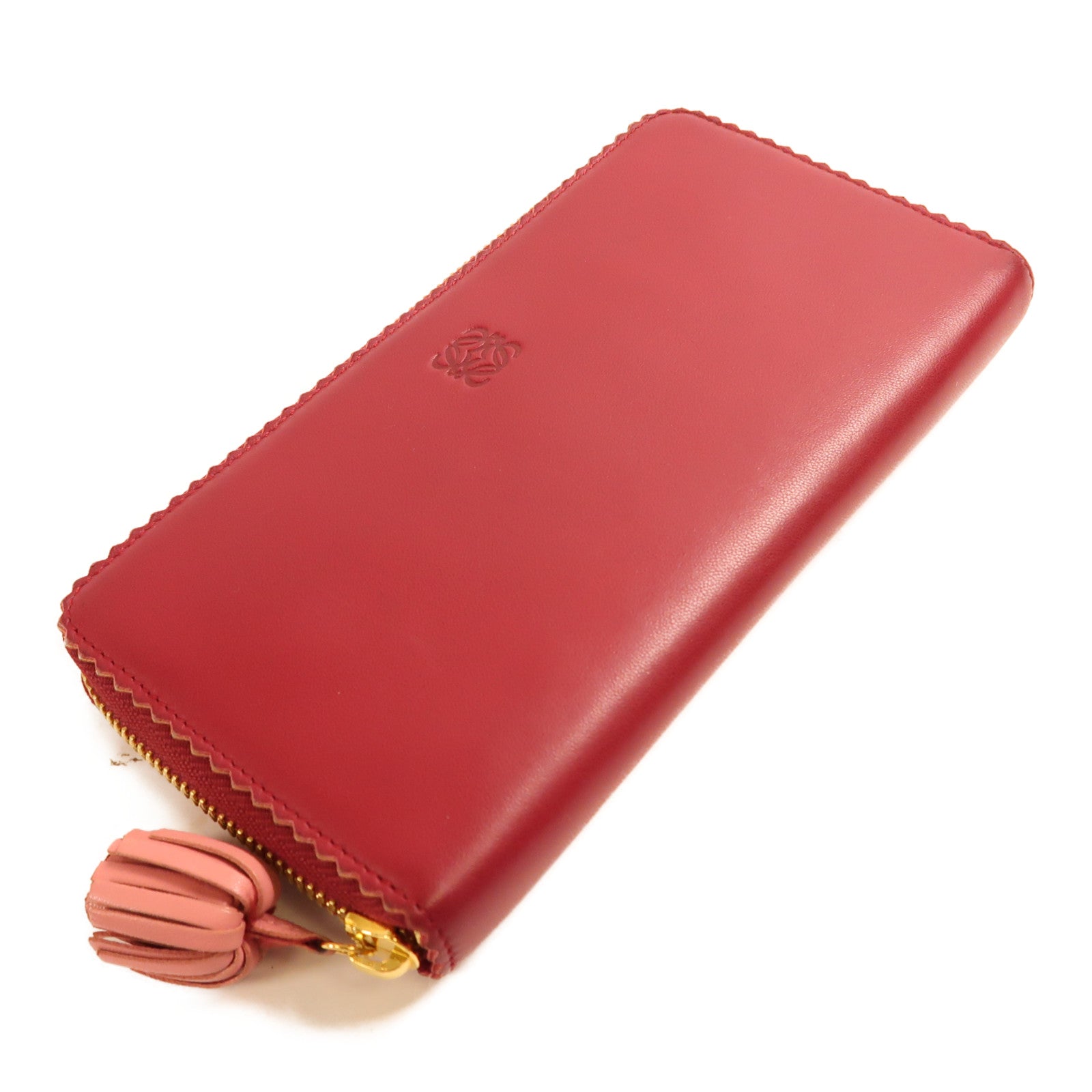 LOEWE 【激減優惠】羊皮皮革Long Wallet金扣長錢包