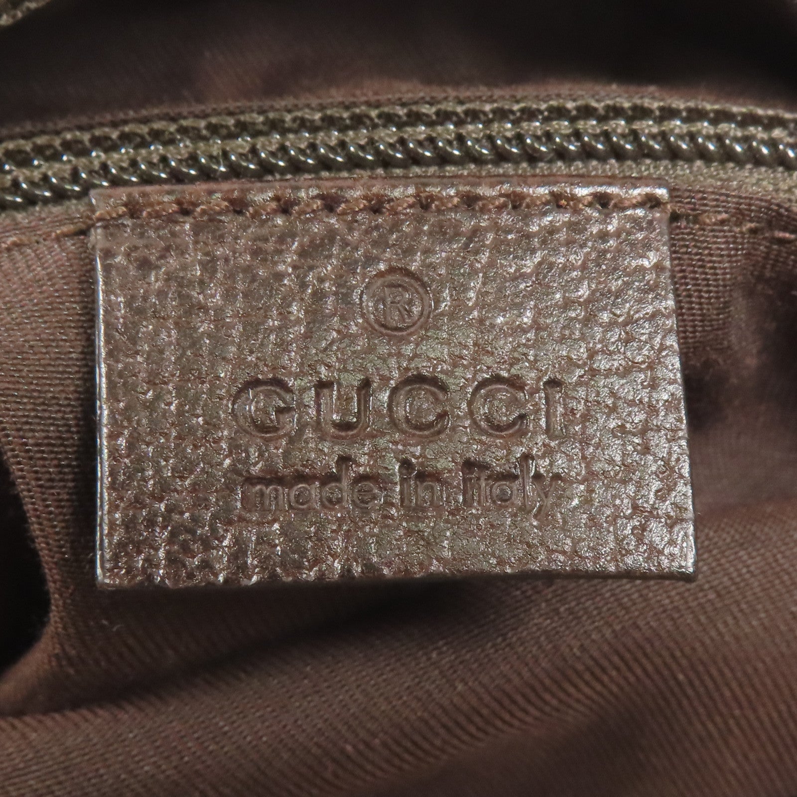 GUCCI 帆布Shoulder Bag銀扣肩背袋