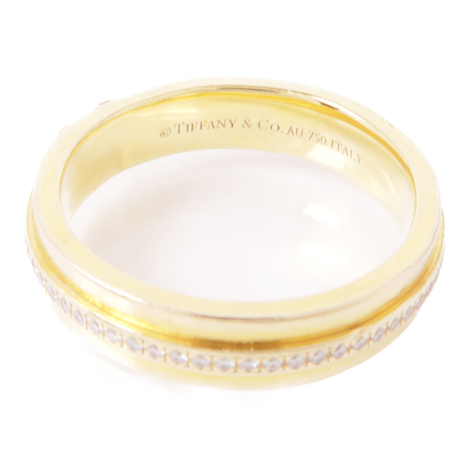 TIFFANY¡®CO T Narrow Dia Ring 60151366 18K Yellow Gold US#6