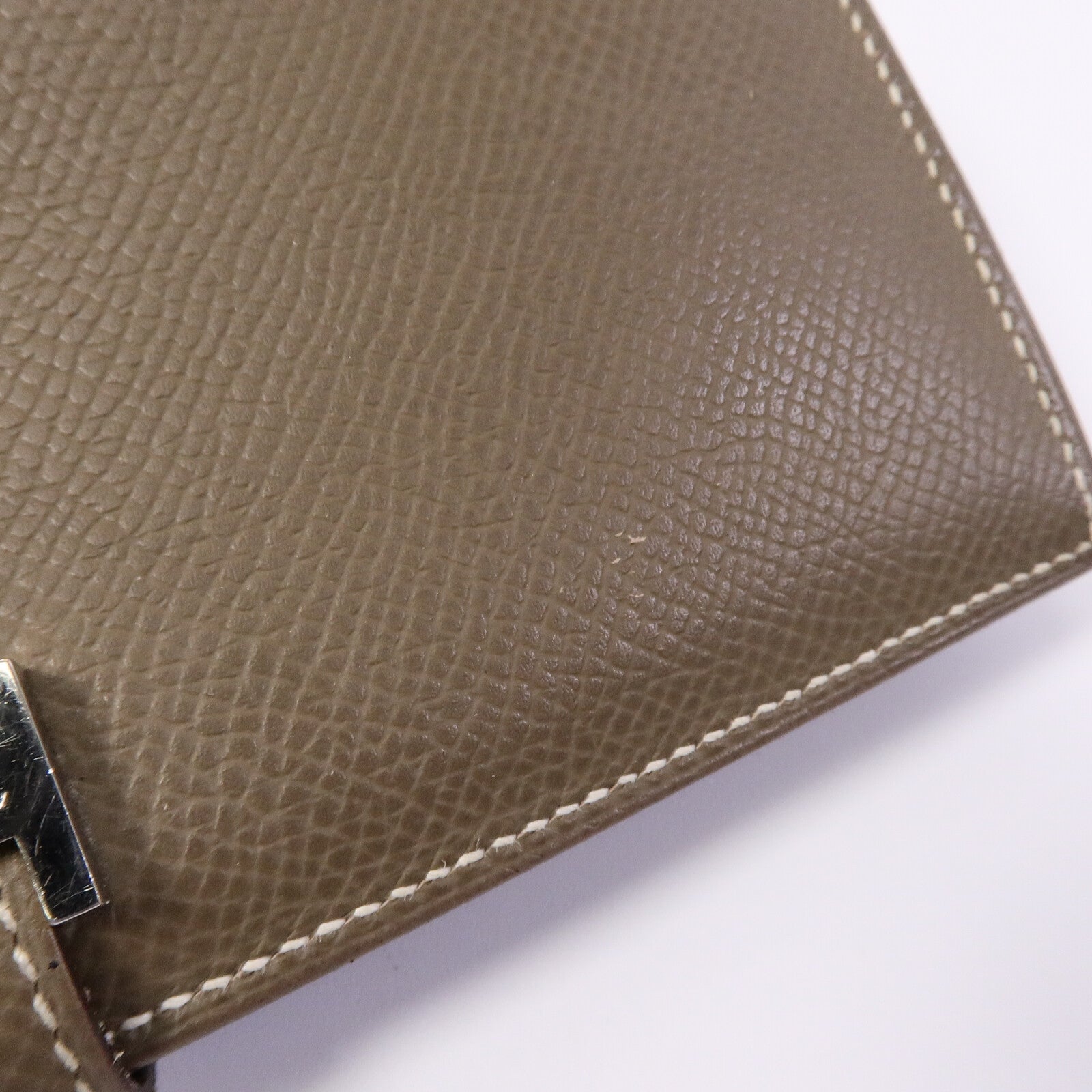 HERMES Epsom皮革Bearn Long Wallet長錢包Etoupe