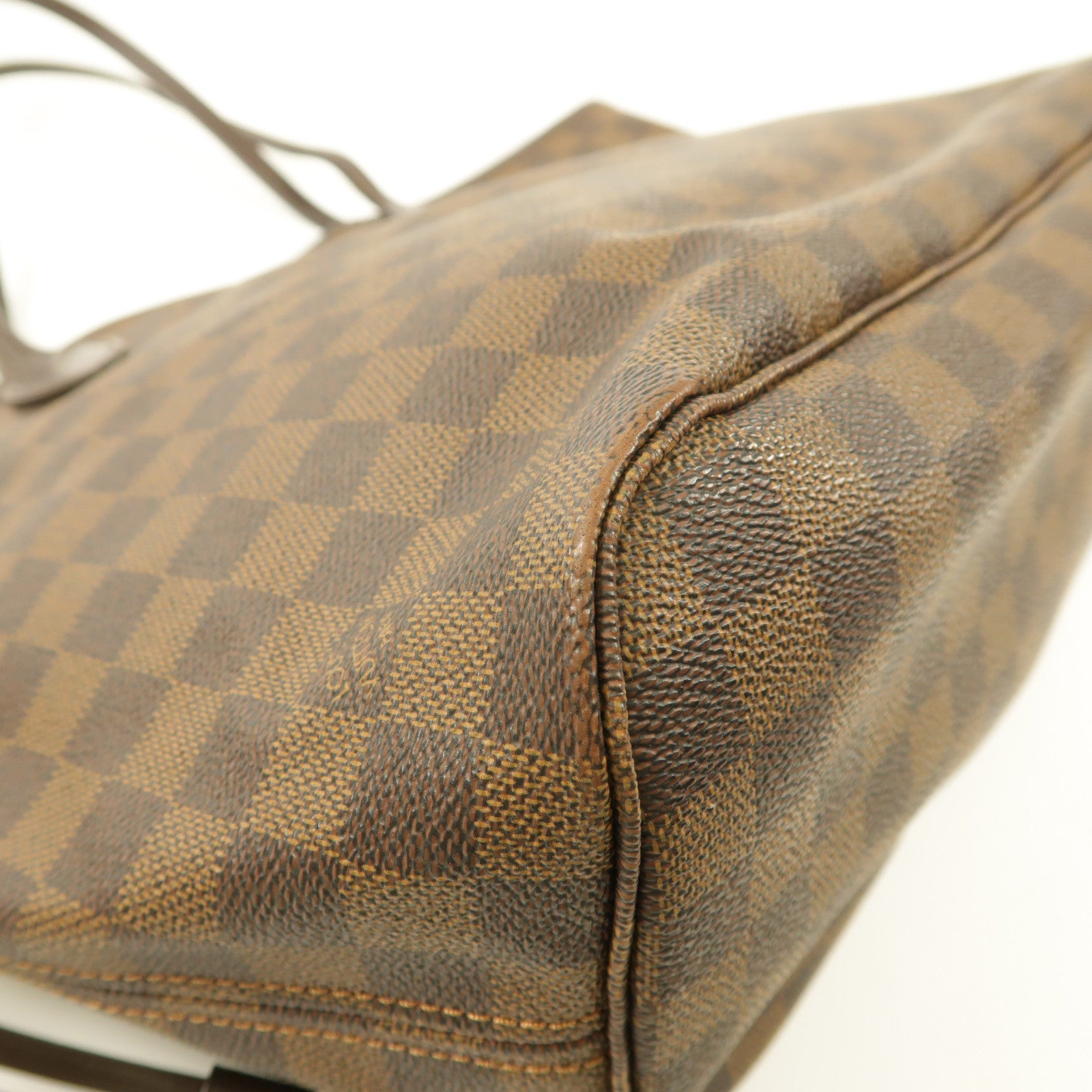 LOUIS VUITTON Damier Neverfull MM金扣手挽袋/肩背袋