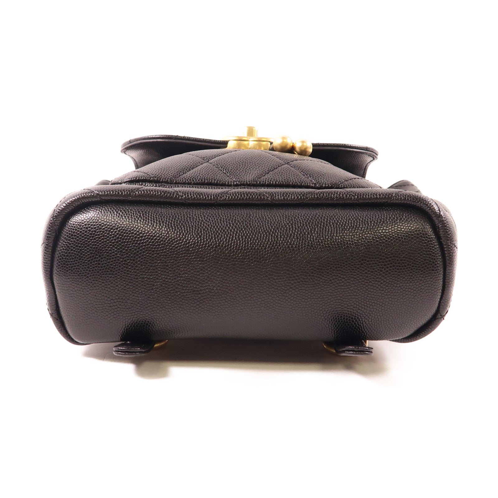 CHANEL 牛皮皮革Backpack金扣背包