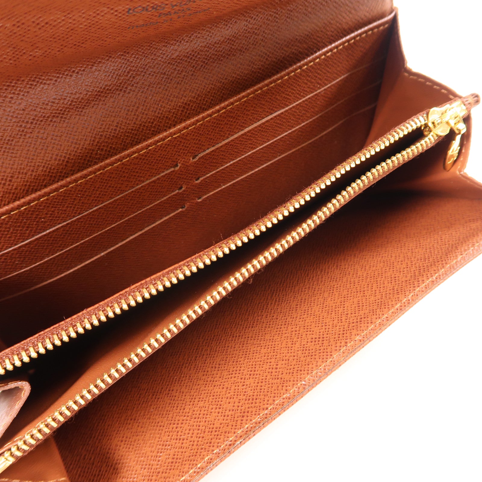 LOUIS VUITTON Monogram Etoile Portefeuille Sarah金扣長錢包棕色