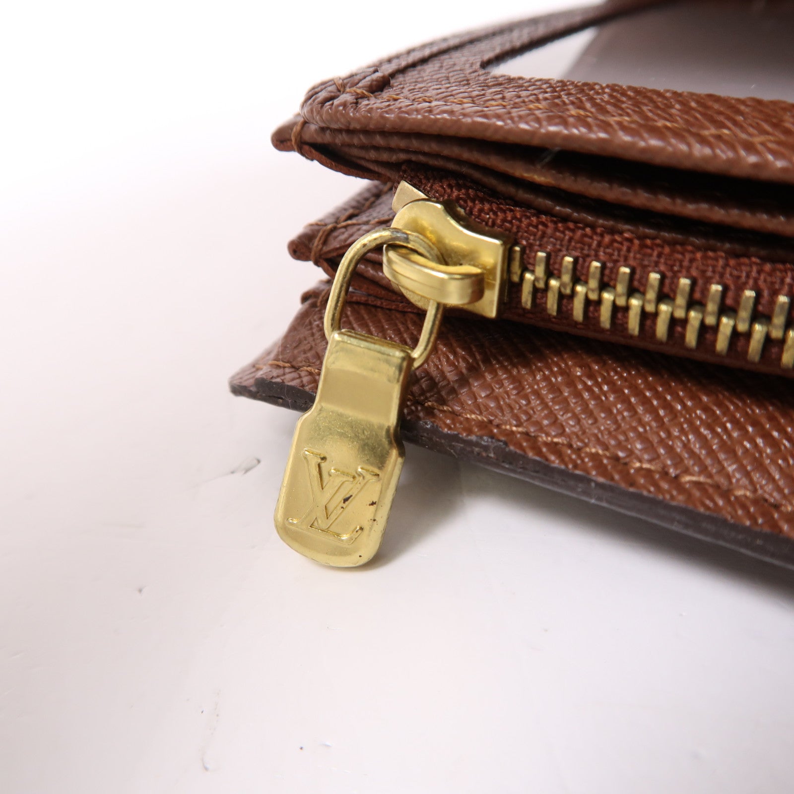 LOUIS VUITTON Monogram Portefeuille Alexandra金扣錢包啡色