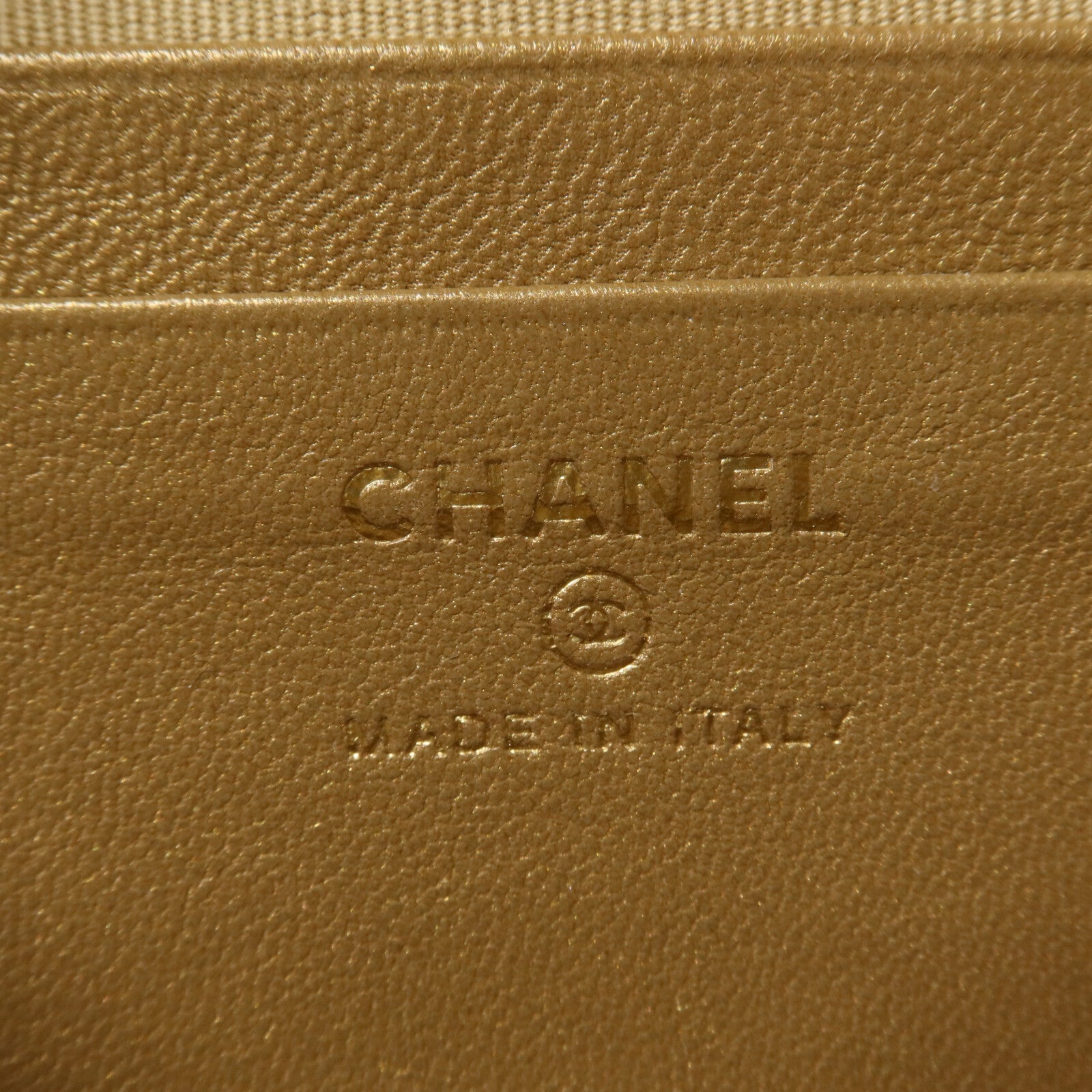CHANEL 羊皮皮革Mini Vanity with Gold Ball鏈帶肩背袋
