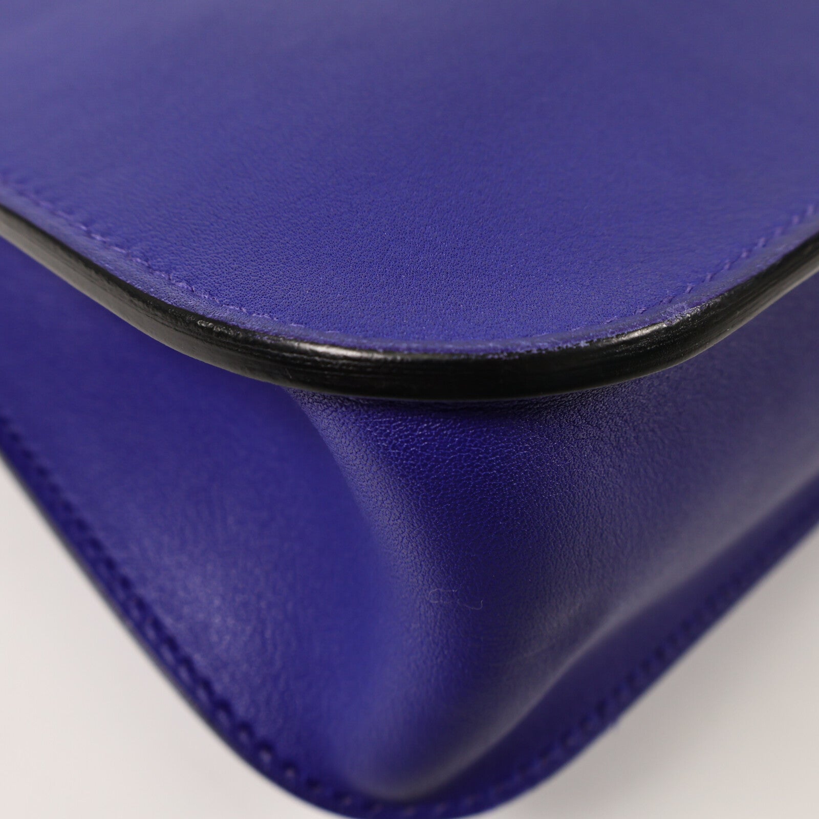 HERMES Swift皮革Mini Halzan手挽肩背兩用袋Bleu Electrique