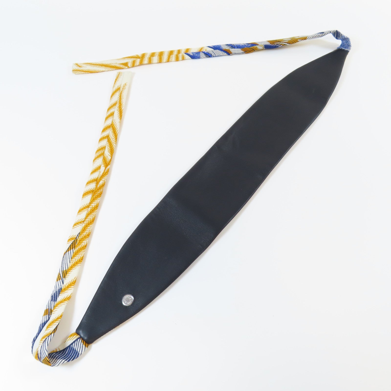 HERMES 【激減優惠】羊絨/絲質Waist Belt腰帶橙色/藍色/白色
