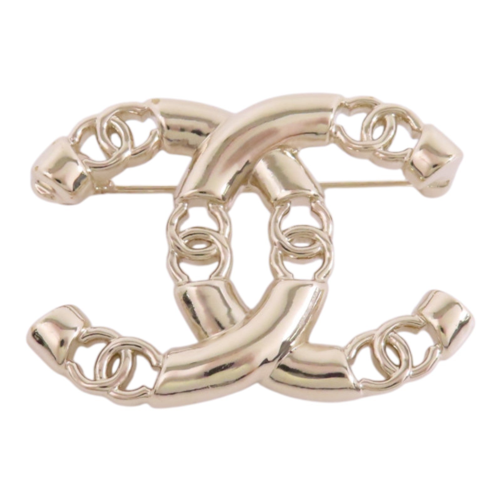 CHANEL 金屬/CC Brooch金扣胸針