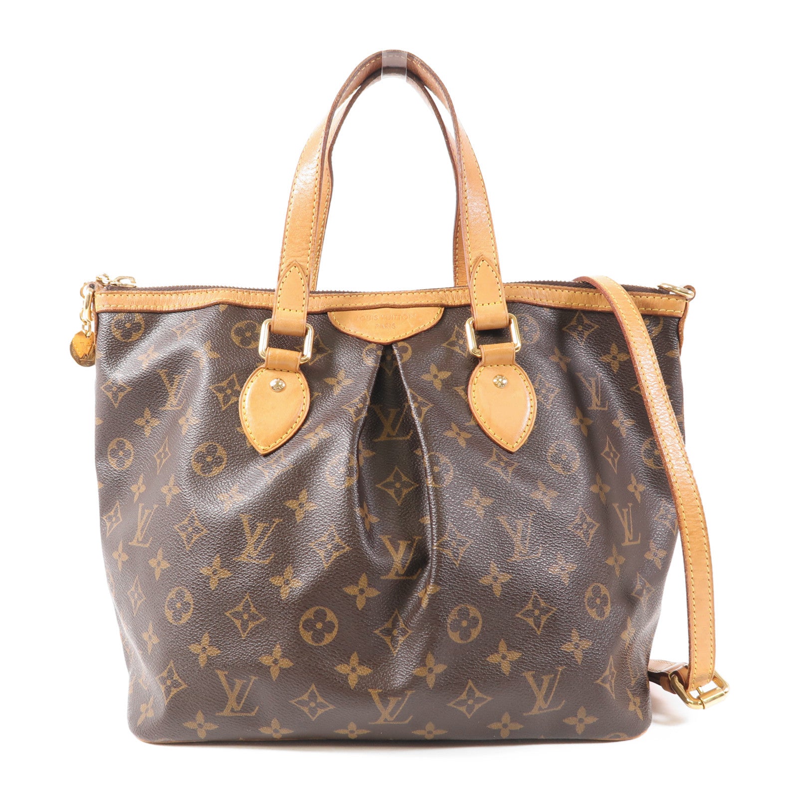 LOUIS VUITTON Monogram Palermo PM金扣手挽肩背兩用袋