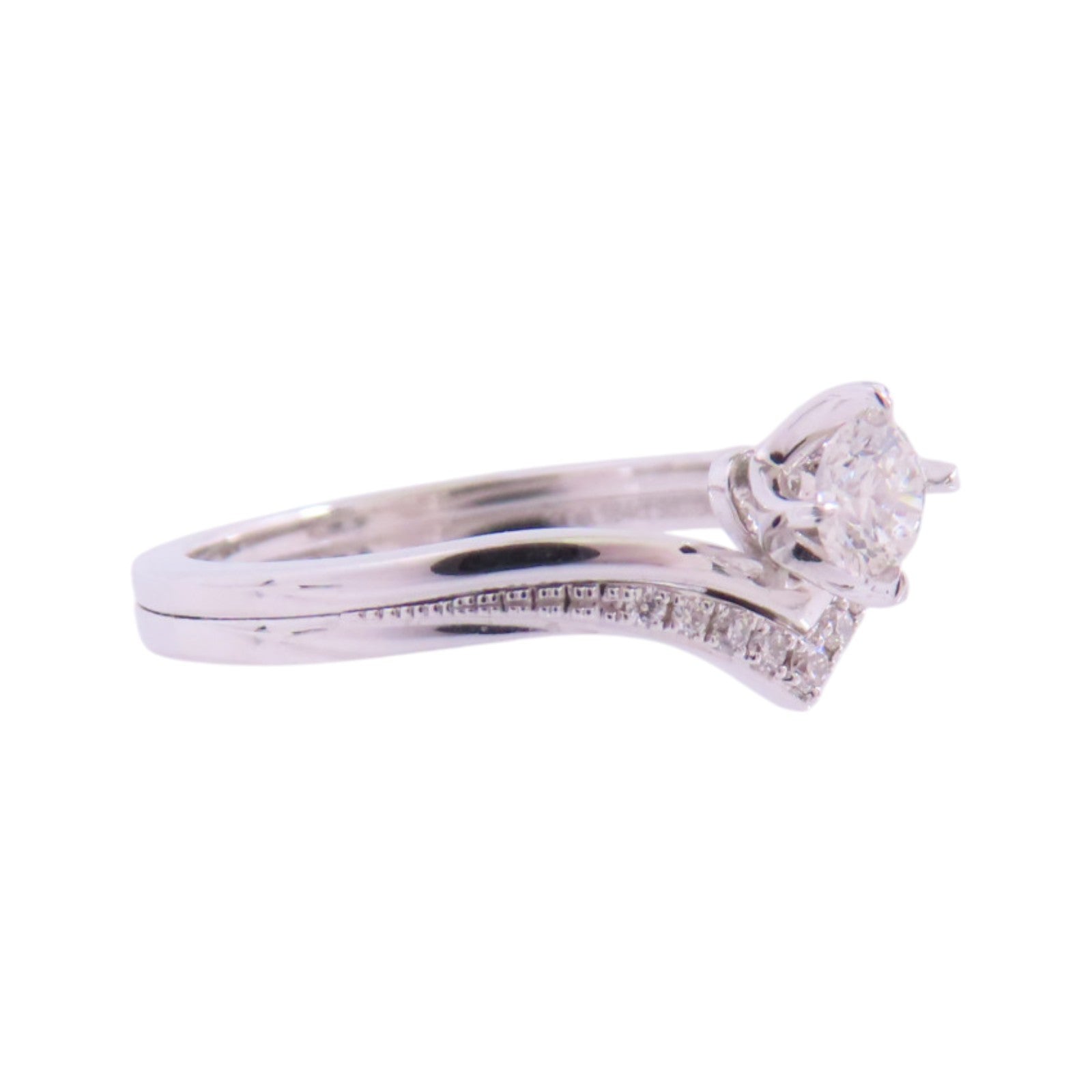 JEWELRY 18K白金/鑽石Diamond Ring戒指US#5.75