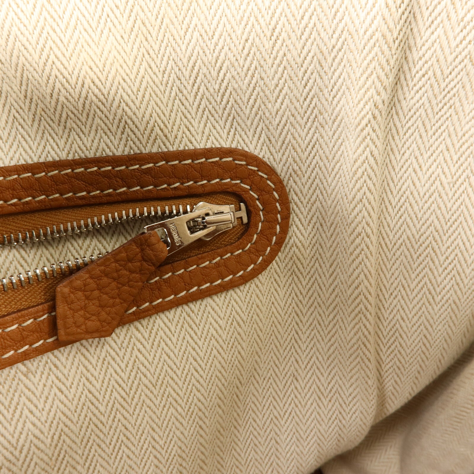 HERMES Negonda皮革Garden Party PM手挽袋Gold