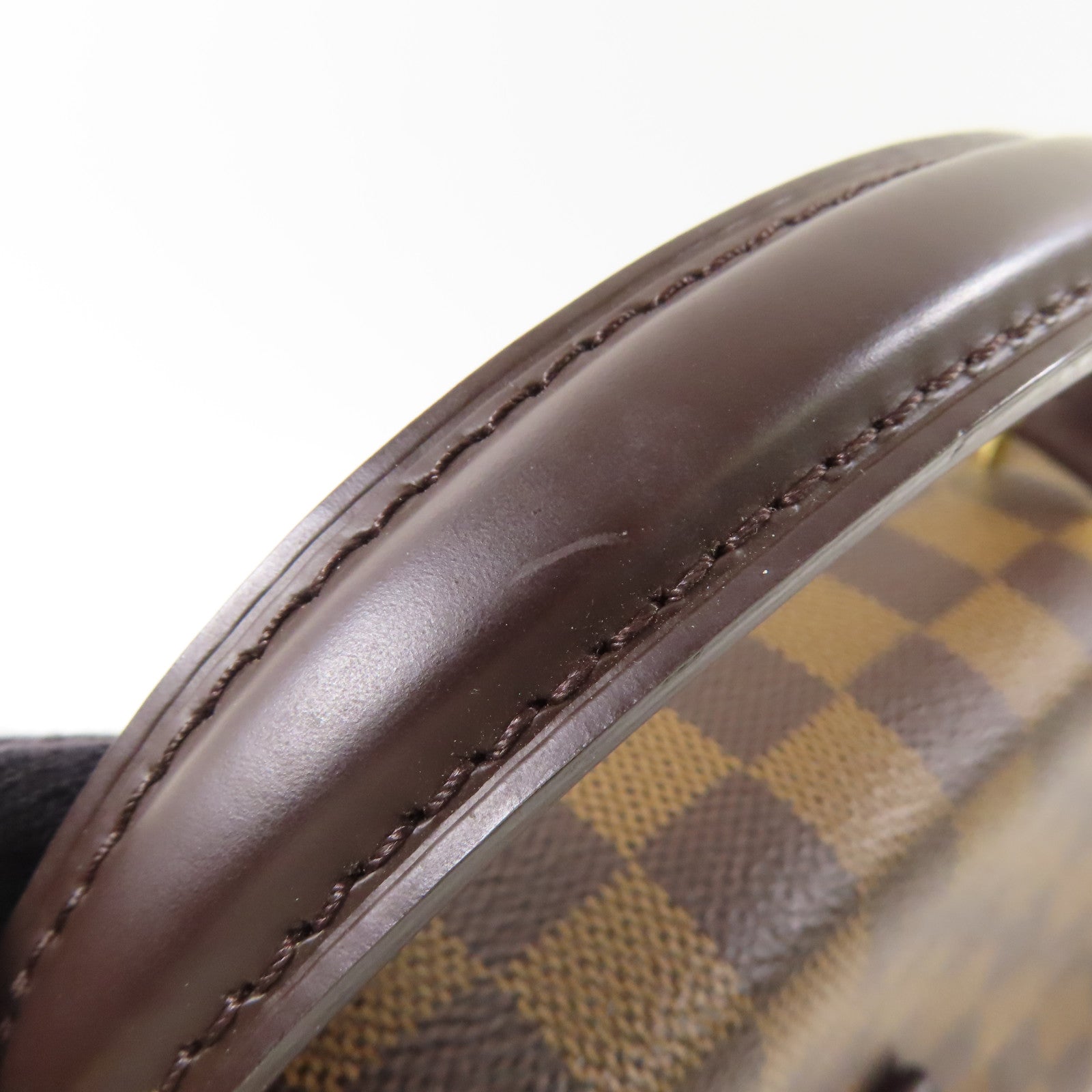 LOUIS VUITTON Damier Croisette金扣手挽袋