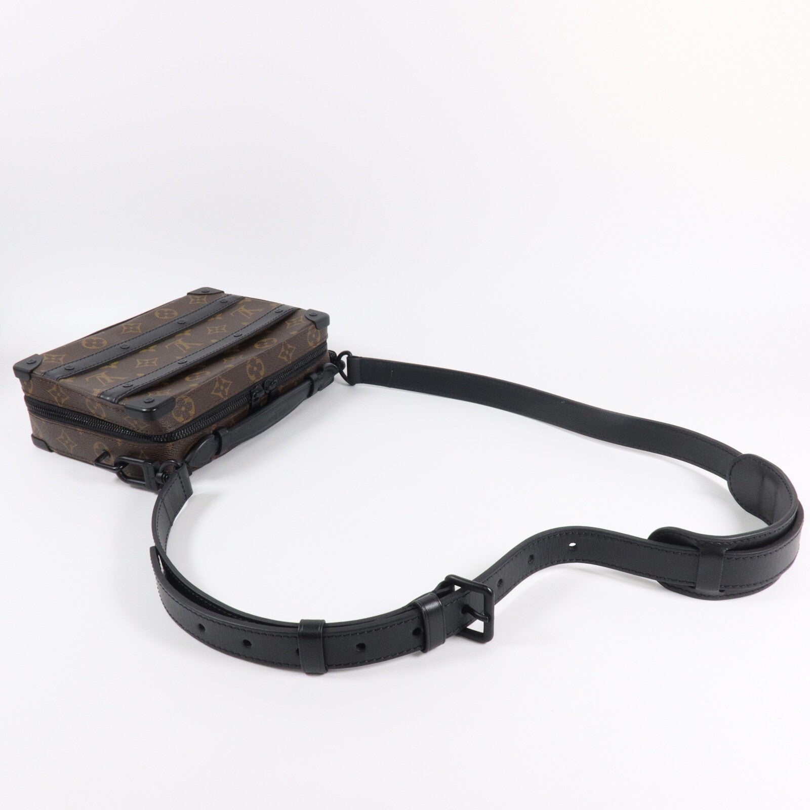 LOUIS VUITTON Monogram Macassar Handle Soft Truck手挽肩背兩用袋