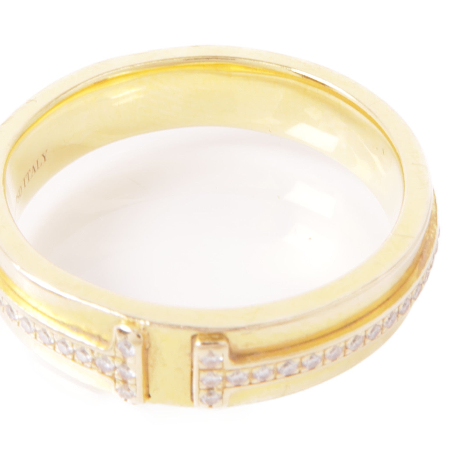 TIFFANY¡®CO T Narrow Dia Ring 60151366 18K Yellow Gold US#6